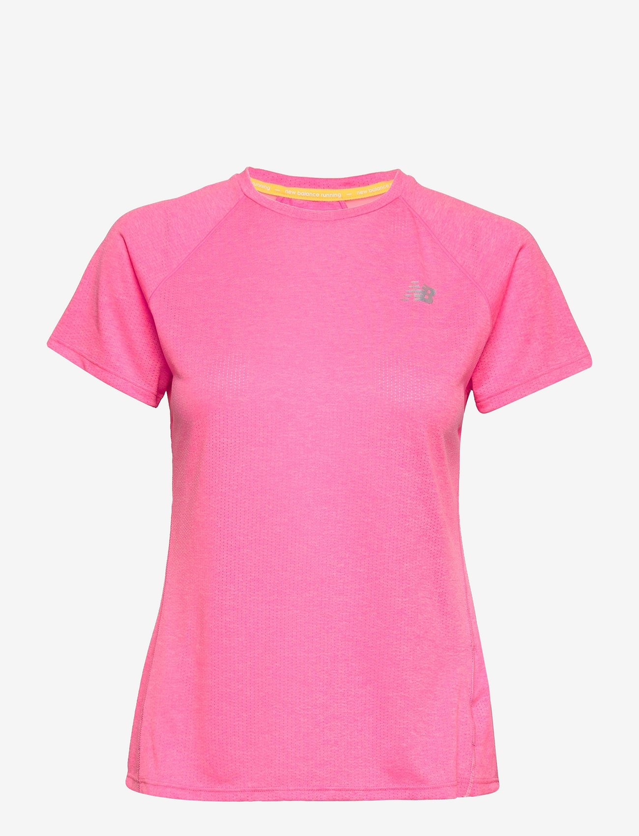 New Balance - Impact Run Short Sleeve - vibrant pink heather - 0