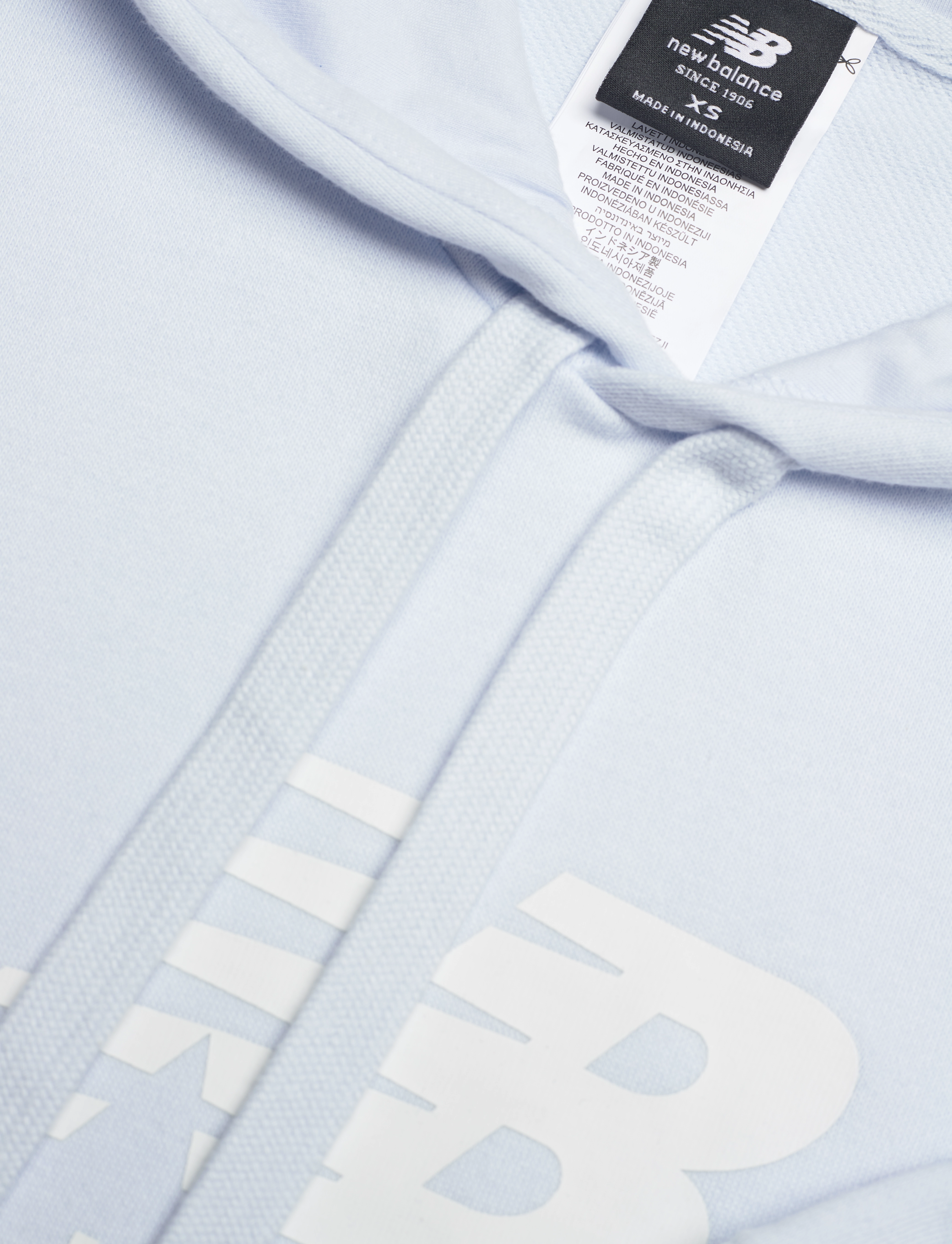 New Balance - Essentials Stacked Logo Hoodie - ice blue - 2