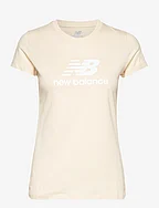 NB Essentials Stacked Logo T-Shirt - TEAM CREAM
