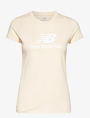 New Balance - NB Essentials Stacked Logo T-Shirt - team cream - 0