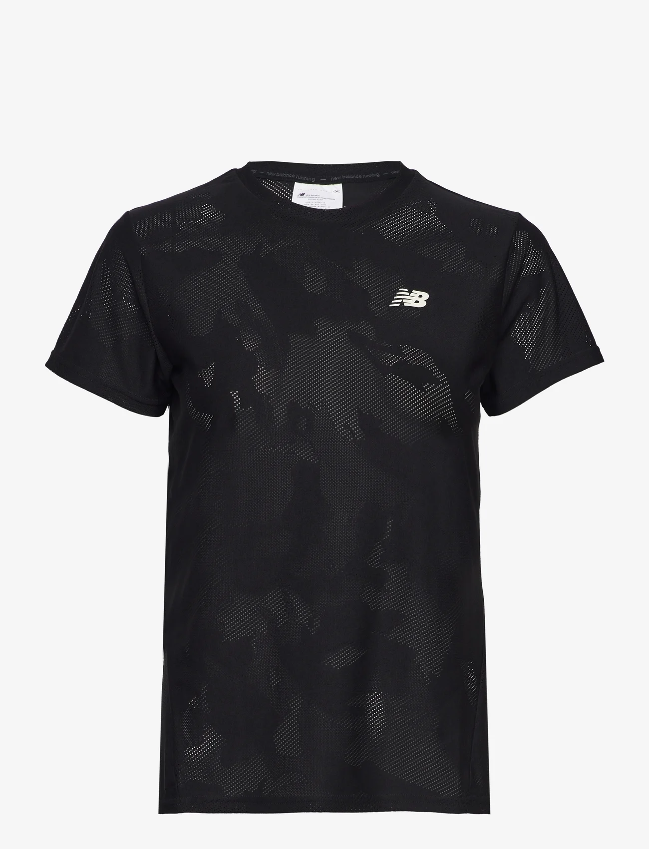 New Balance - Q Speed Jacquard Short Sleeve - t-shirts & topper - black - 0