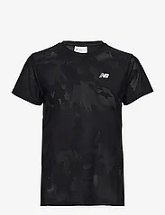New Balance - Q Speed Jacquard Short Sleeve - t-shirts & topper - black - 0