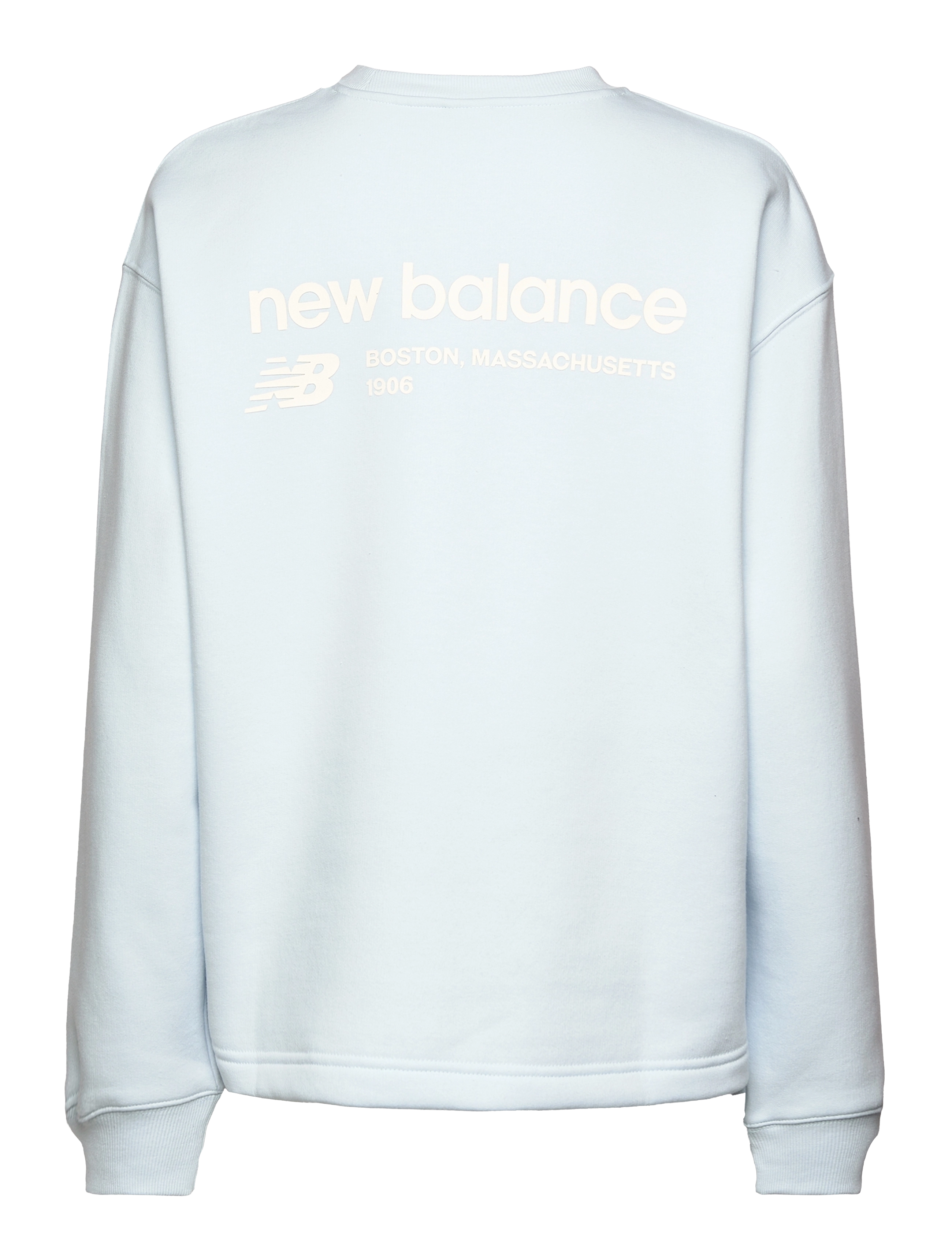 New Balance - Linear Heritage Brushed Back Fleece Crewneck - quarry blue - 1