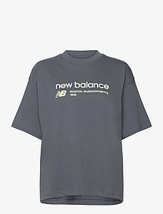 Linear Heritage Jersey Oversized T-Shirt, New Balance