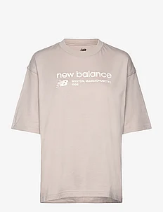 Linear Heritage Jersey Oversized T-Shirt, New Balance