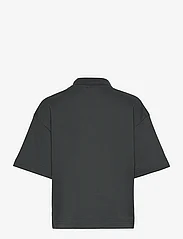 New Balance - Linear Heritage French Terry Collared Shirt - zemākās cenas - blacktop - 1