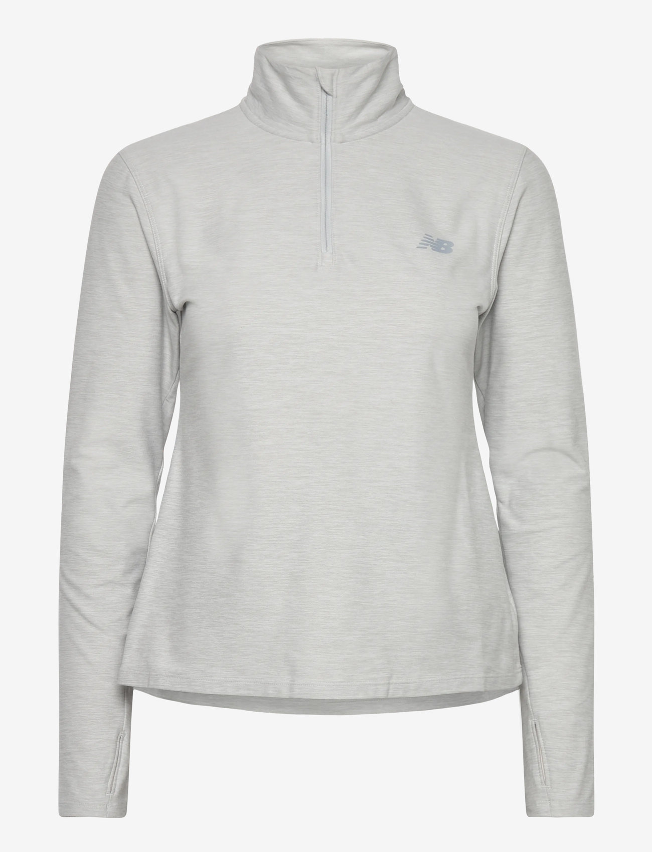 New Balance - Sport Essentials Space Dye Quarter Zip - pitkähihaiset t-paidat - ash heather - 0