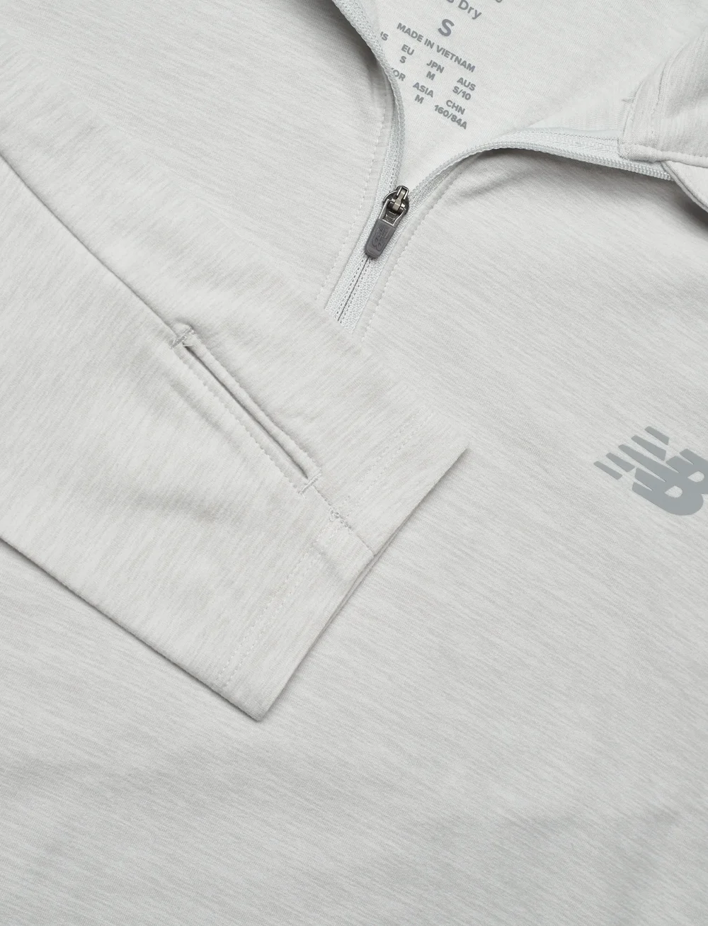 New Balance - Sport Essentials Space Dye Quarter Zip - pikkade varrukatega alussärgid - ash heather - 2