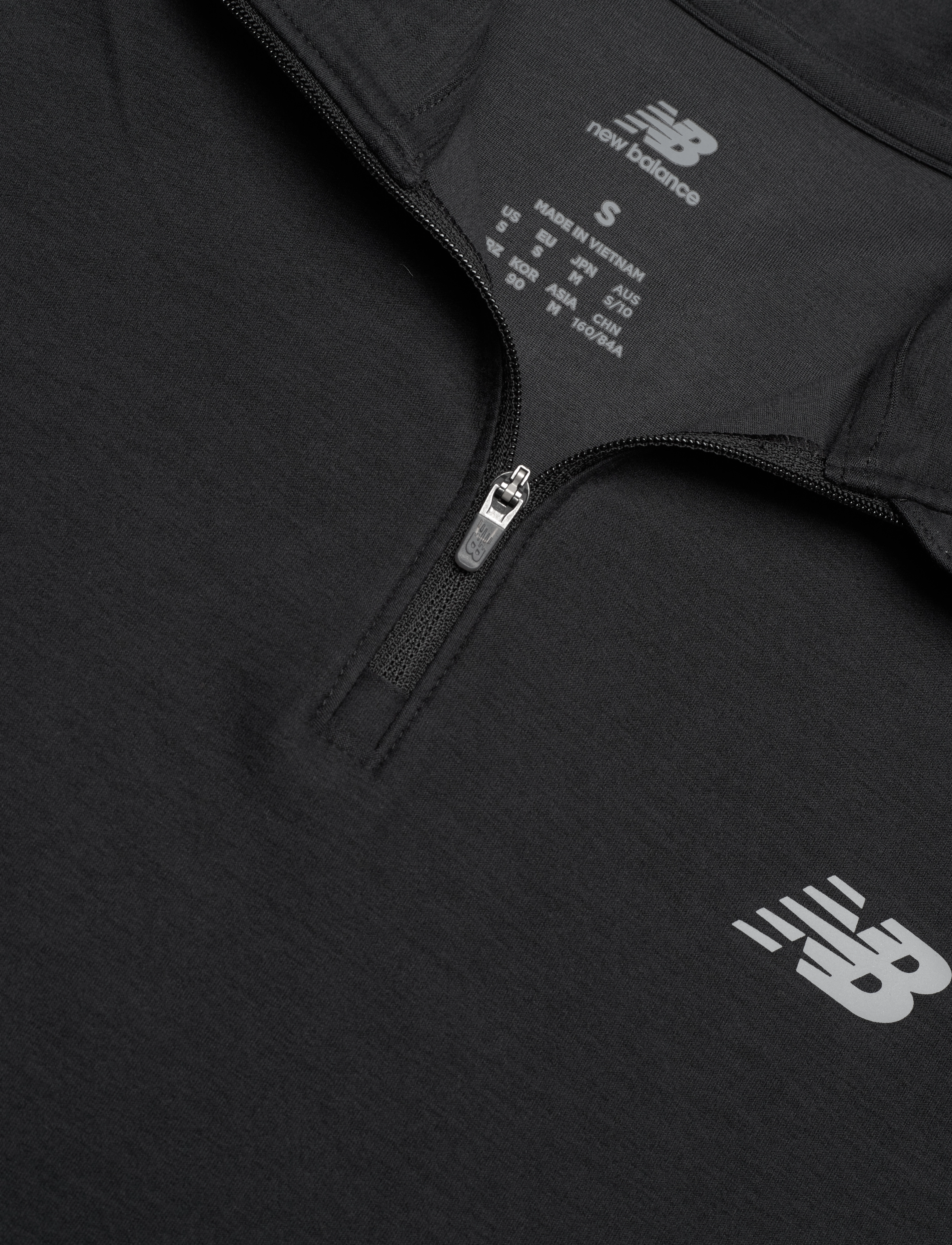 New Balance - Sport Essentials Space Dye 1/4 Zip - pikkade varrukatega alussärgid - black heather - 2
