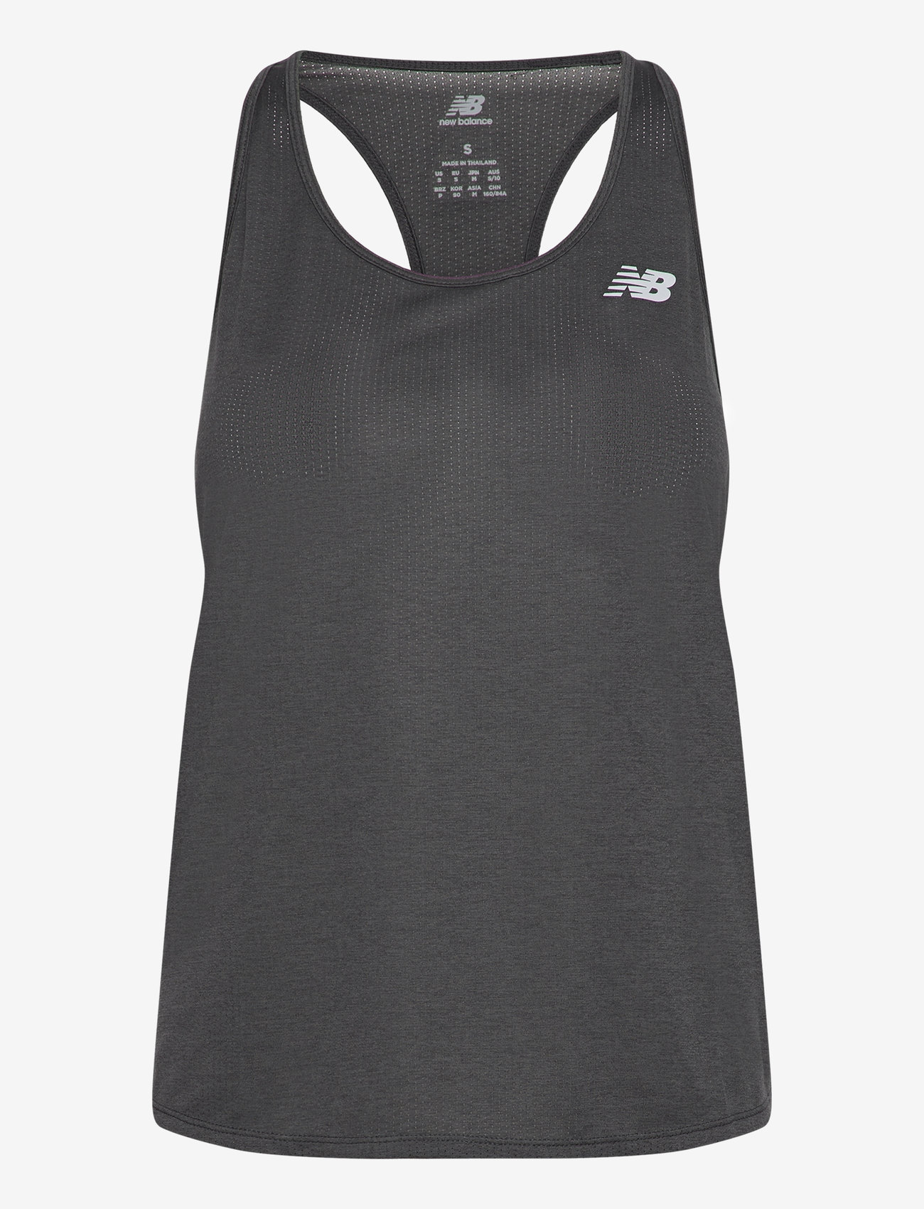 New Balance - Athletics Tank - tank tops - black heather - 0