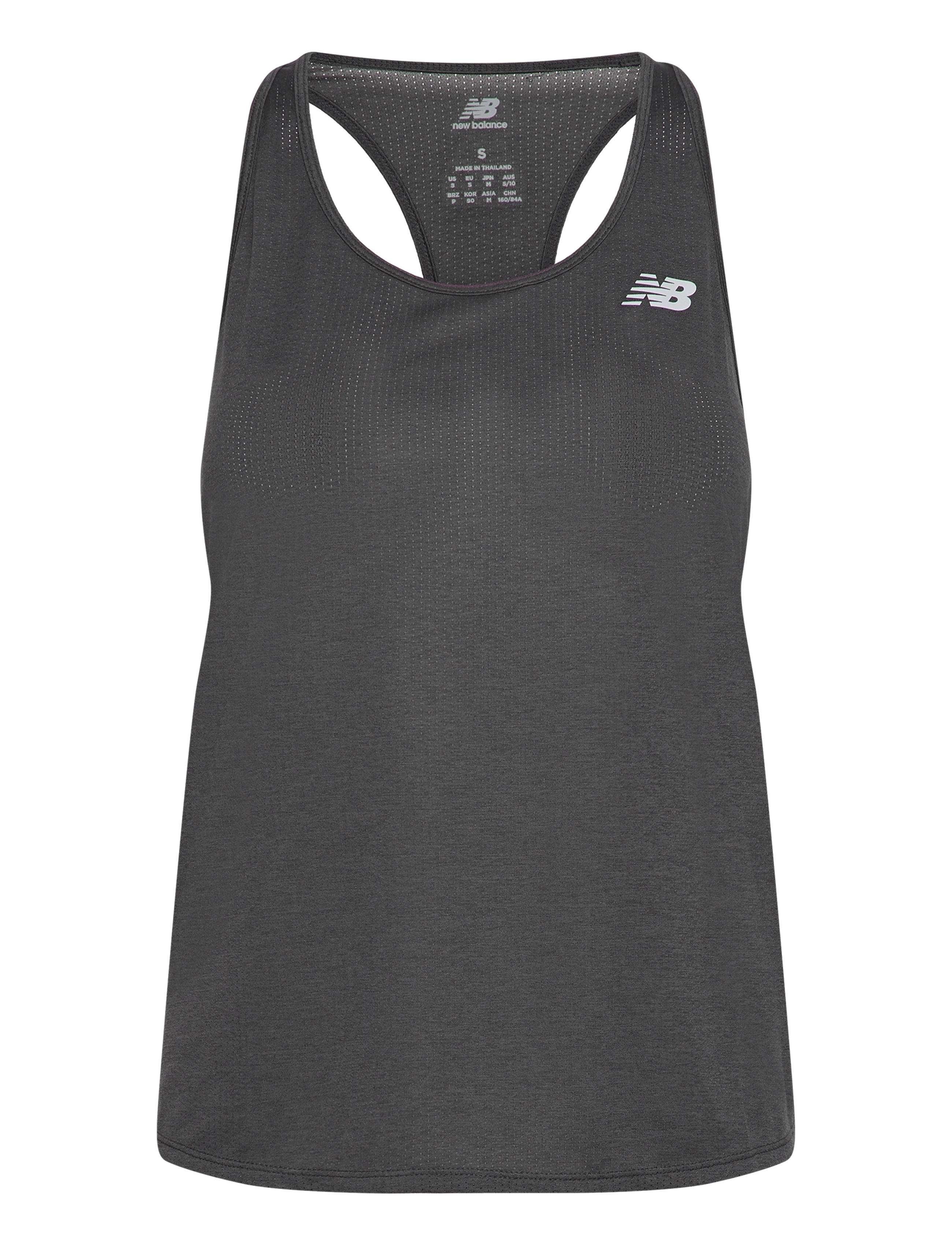 New Balance Athletics Tank - Löpning - BLACK HEATHER / black