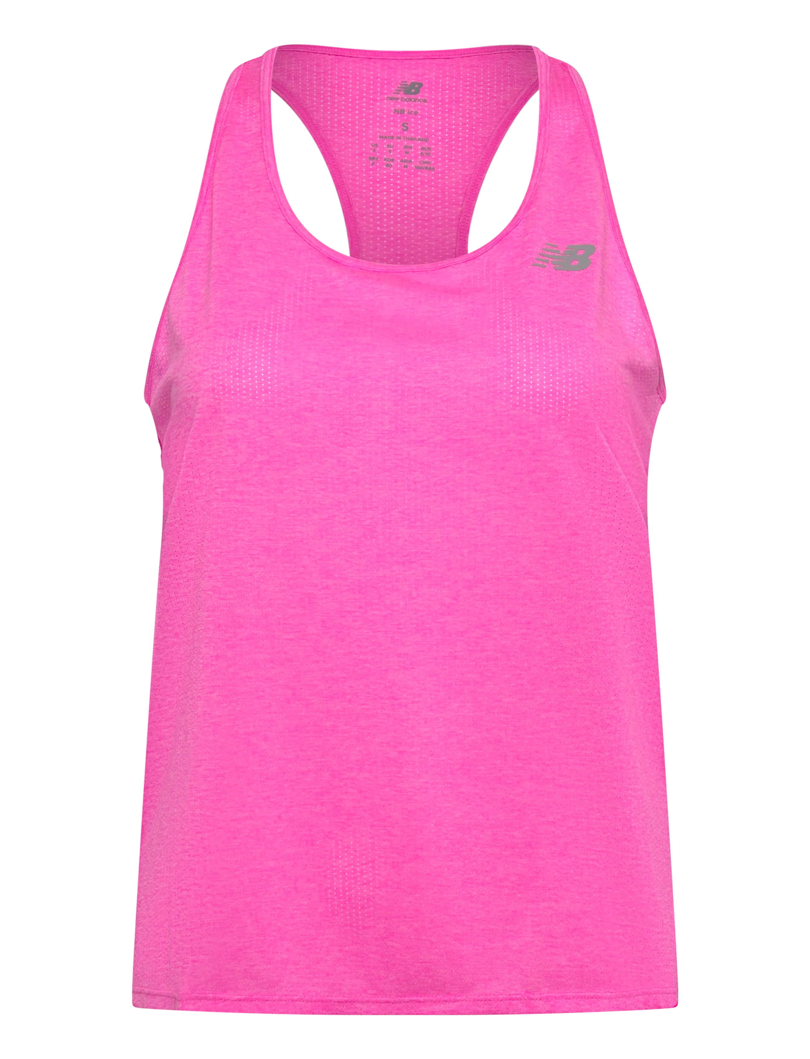 New Balance Athletics Tank - Kleidung - PINK HEAT HEATHER / pink/rose