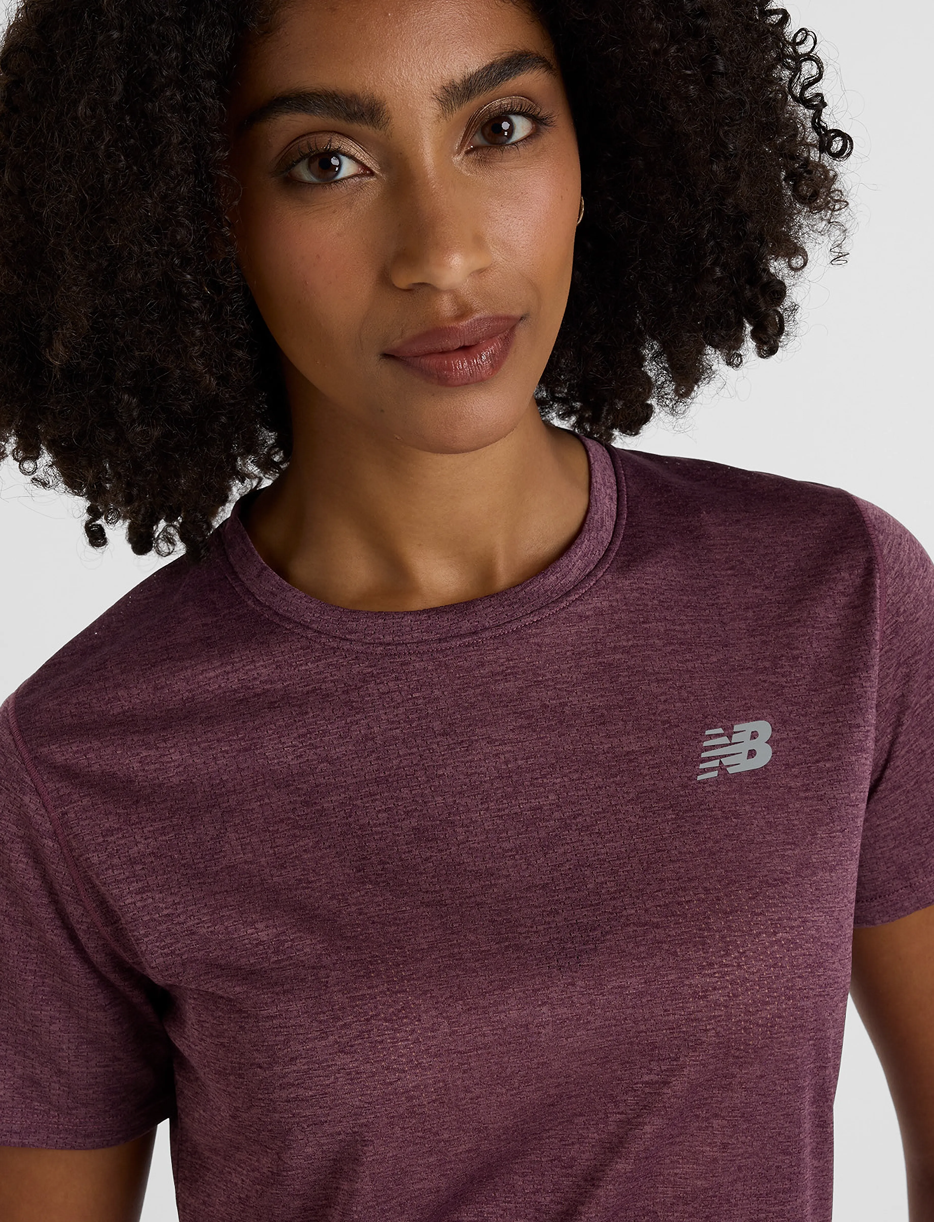 New Balance - Athletics T-Shirt - t-shirts - faded plum heather - 4