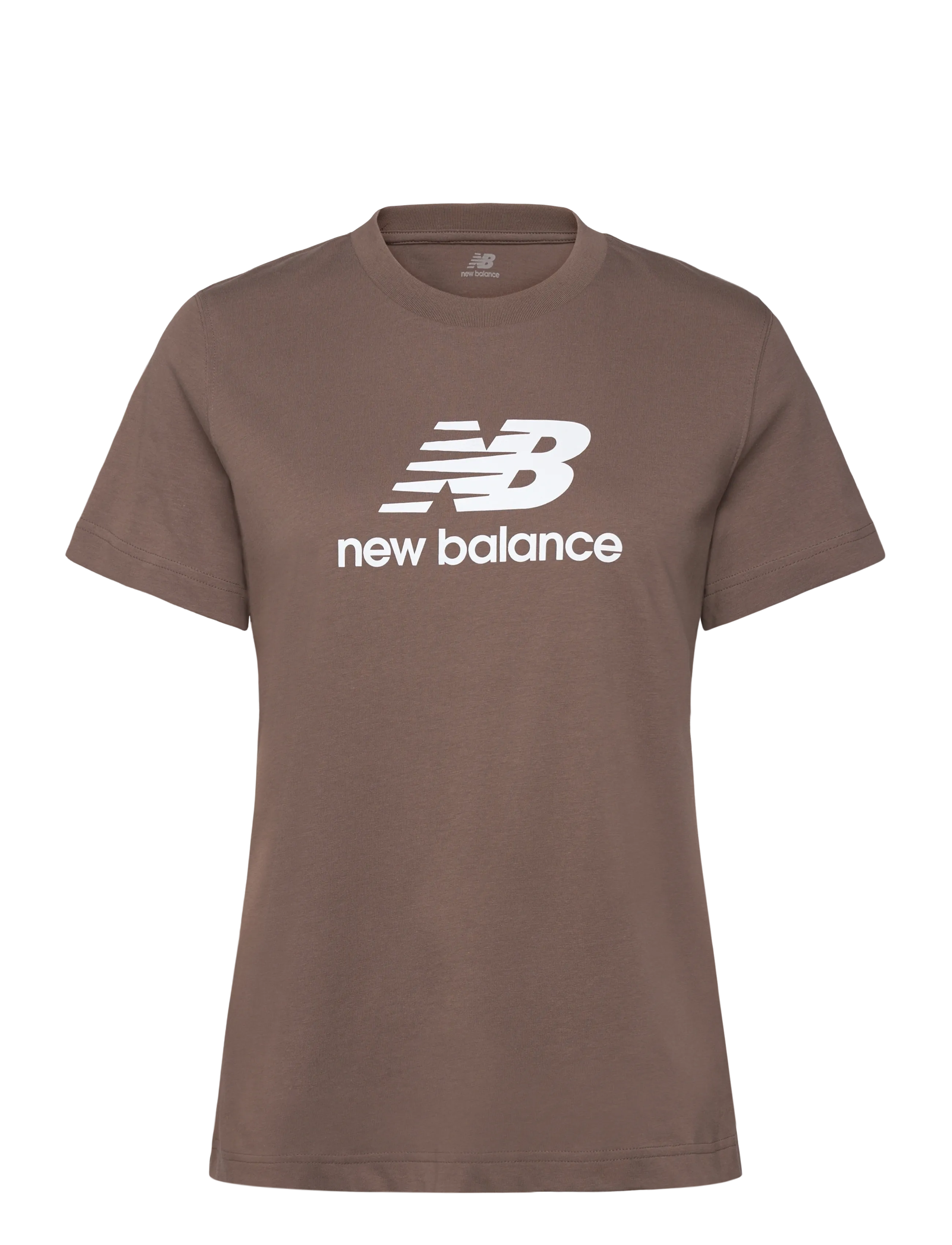 New Balance Sport Essentials Jersey Logo T-Shirt - Tops - CORTADO / brown