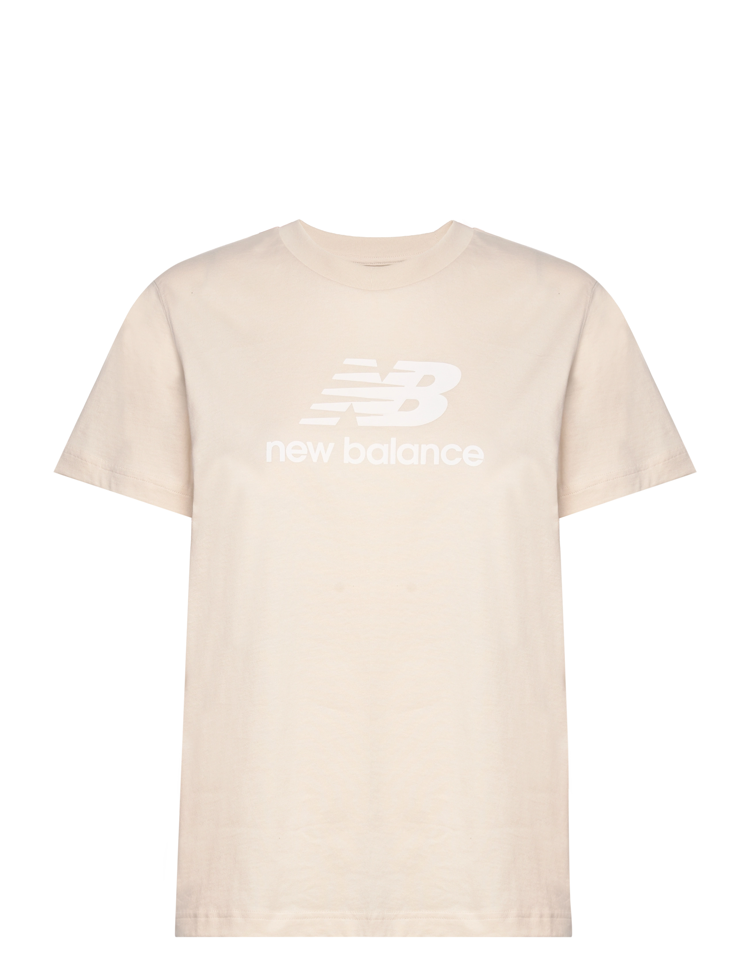 New Balance Sport Essentials Jersey Logo T-Shirt, L, T-shirts & Oberteile, Creme - Short-sleeved, Frauen