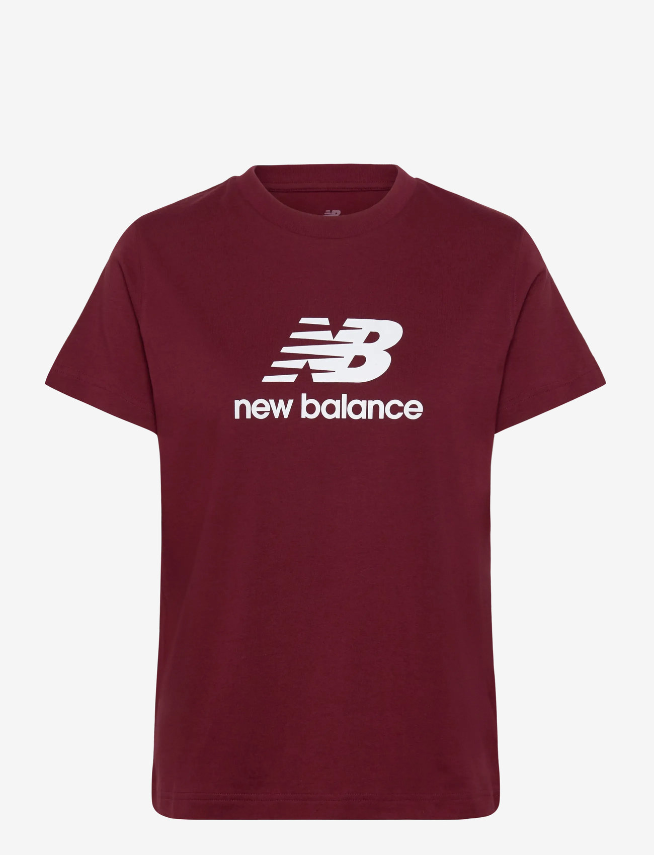 New Balance - Sport Essentials Jersey Logo T-Shirt - t-shirts - monarch burgundy - 0