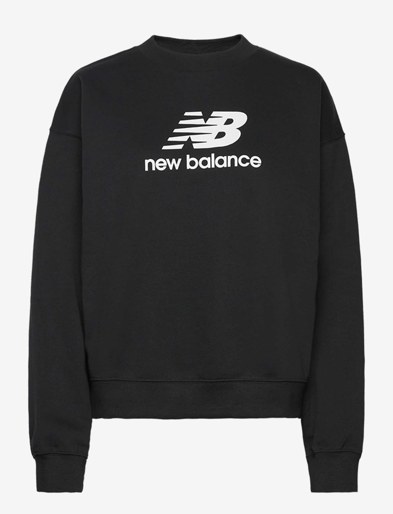 New Balance - Sport Essentials French Terry Logo Crew - tops - black - 0