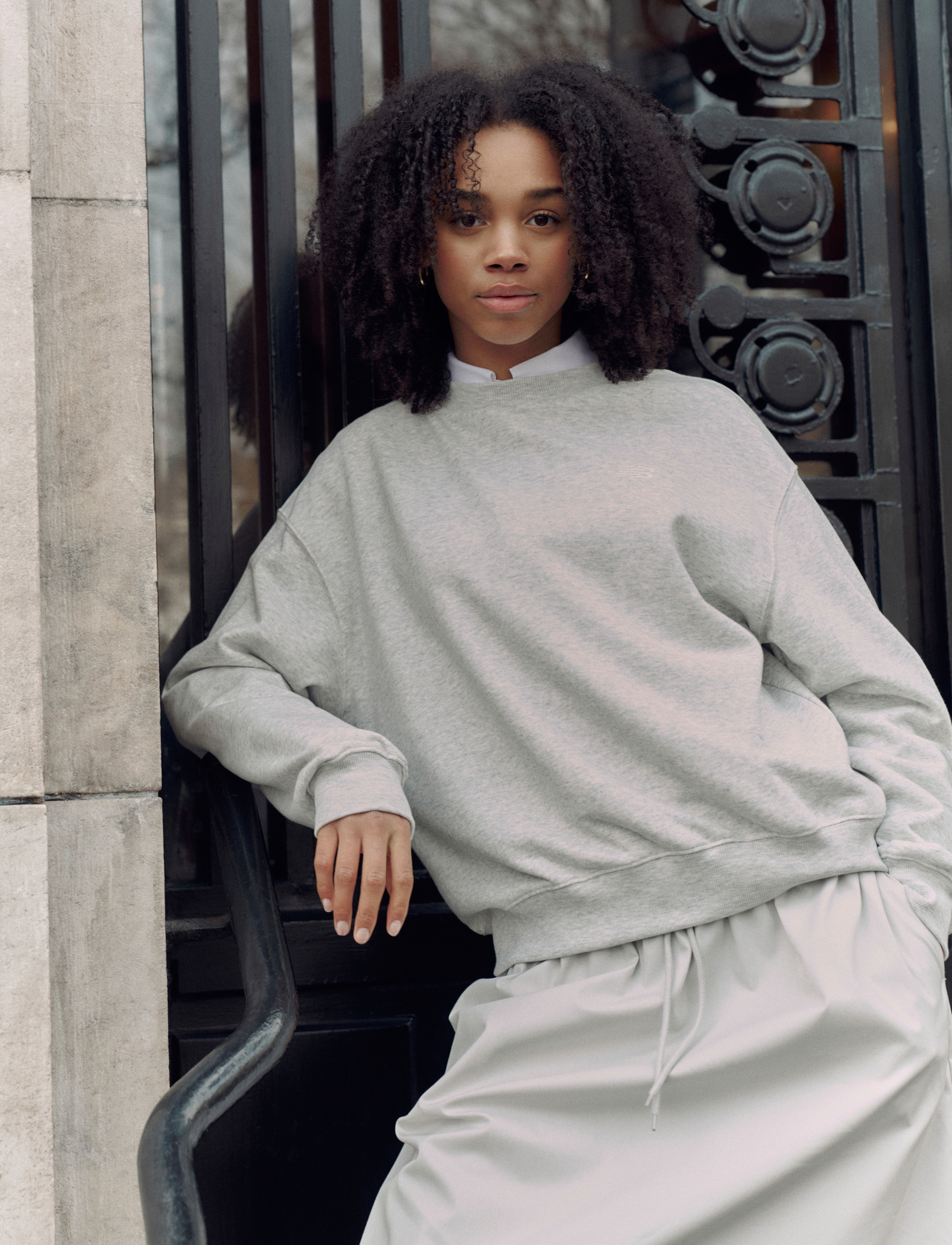 New Balance Sport Essentials French Terry Crew, Kvinder, Rundhalset Sweatshirt, Grå, Str: S