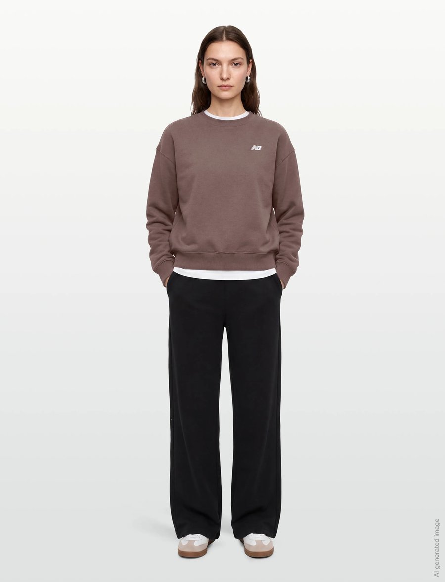 New Balance - Sport Essentials French Terry Crew - sweatshirts - cortado - 0