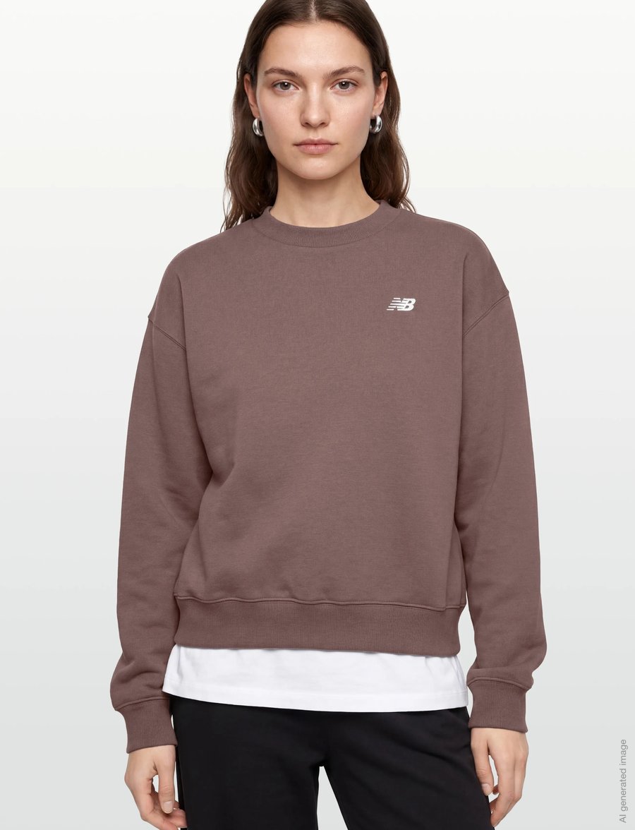 New Balance - Sport Essentials French Terry Crew - sweatshirts - cortado - 3