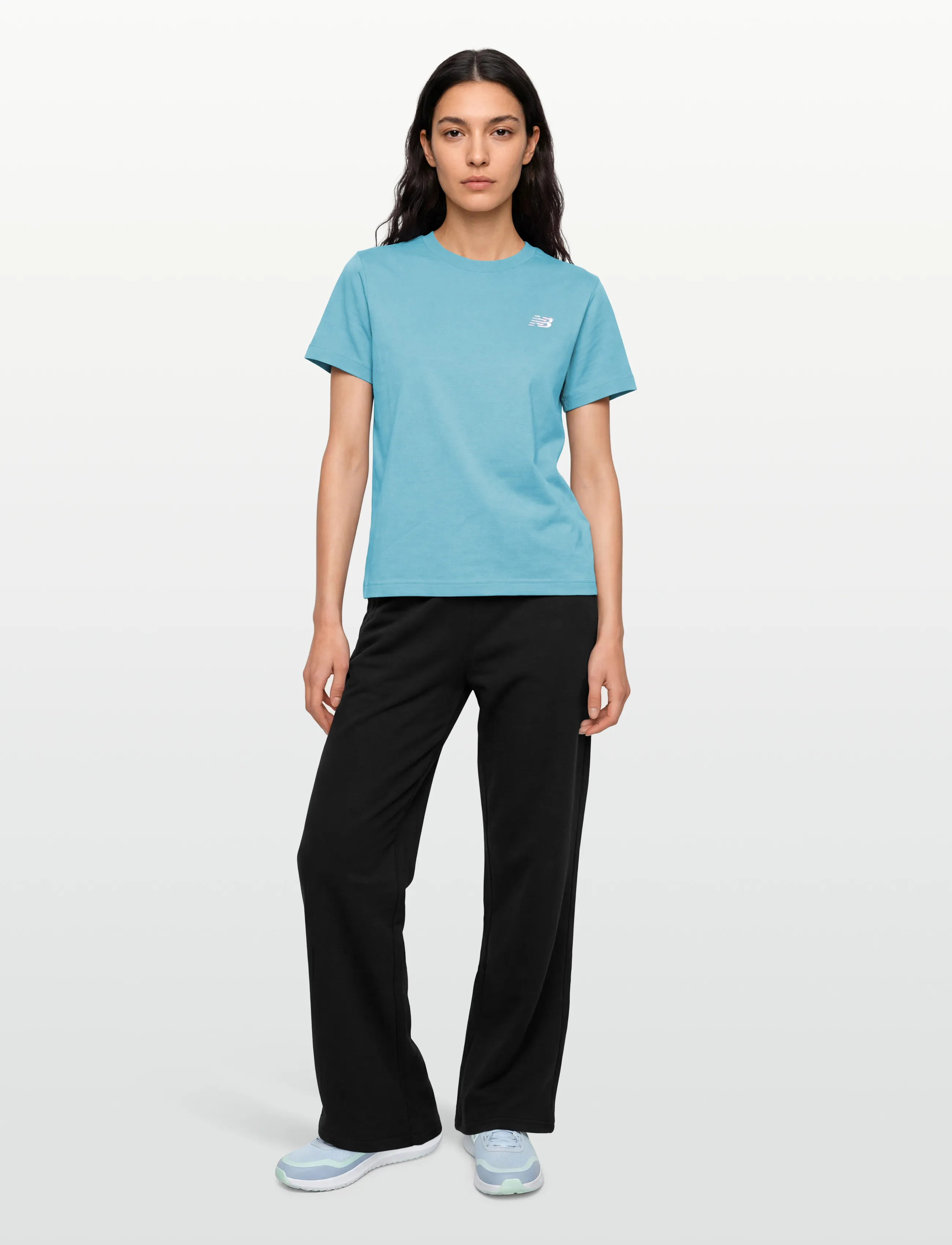 New Balance Sport Essentials Jersey T-Shirt, L, T-shirts & Oberteile, Blau - Short-sleeved, Frauen