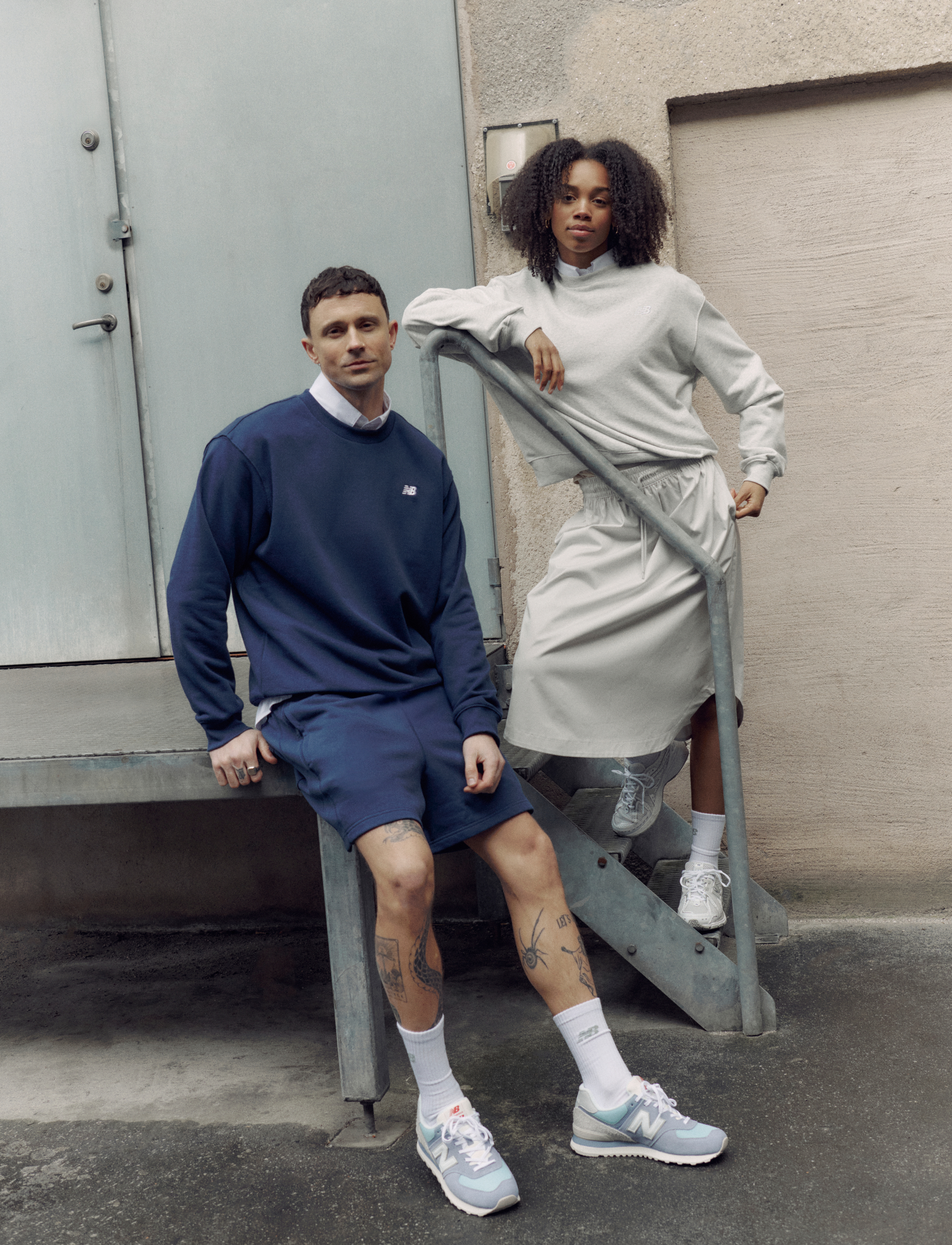 New Balance - Sport Essentials Fleece Crew - sweatshirts - ash heather - 5