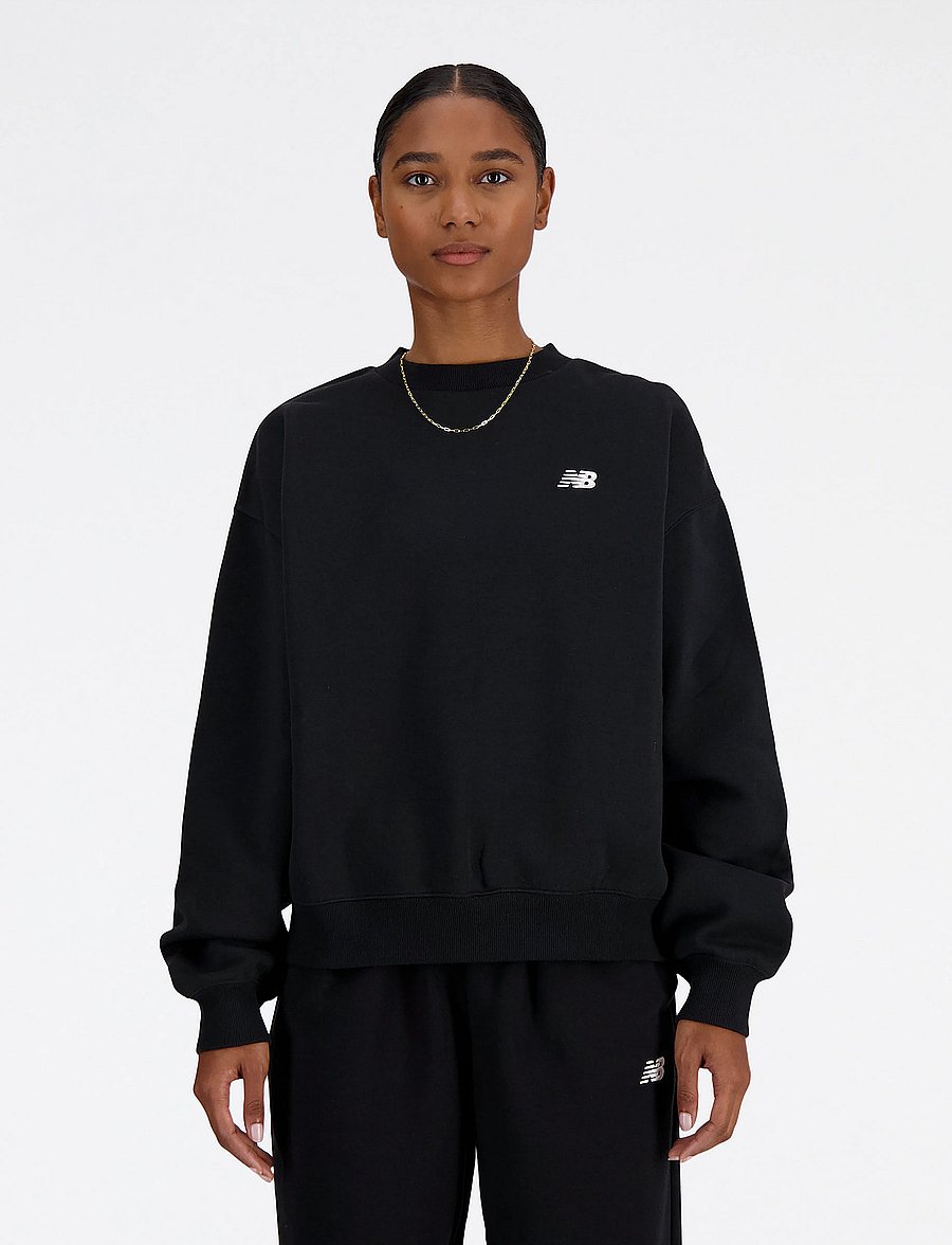 New Balance - Sport Essentials Fleece Crew - sweatshirts - black - 0