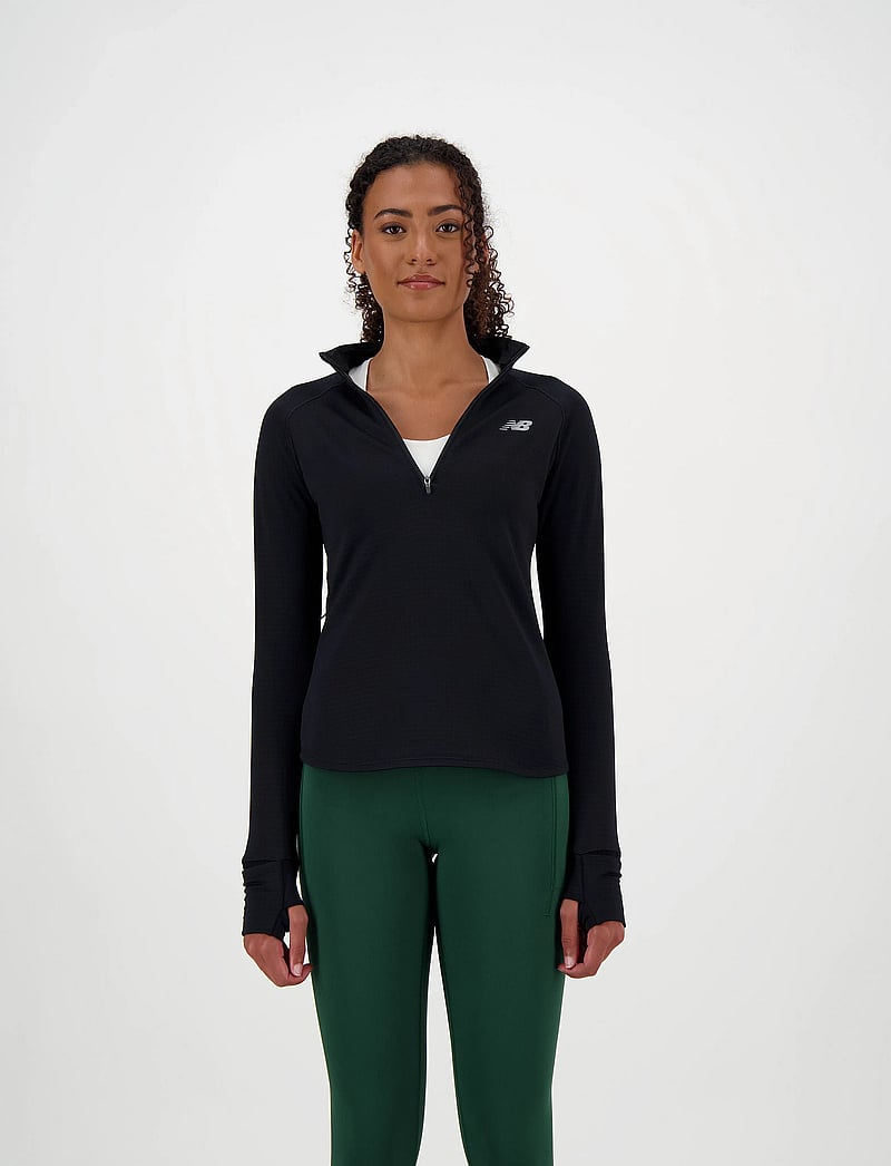 New Balance - Athletics Heat Grid 1/2 Zip - fleece & midlayer - black - 0