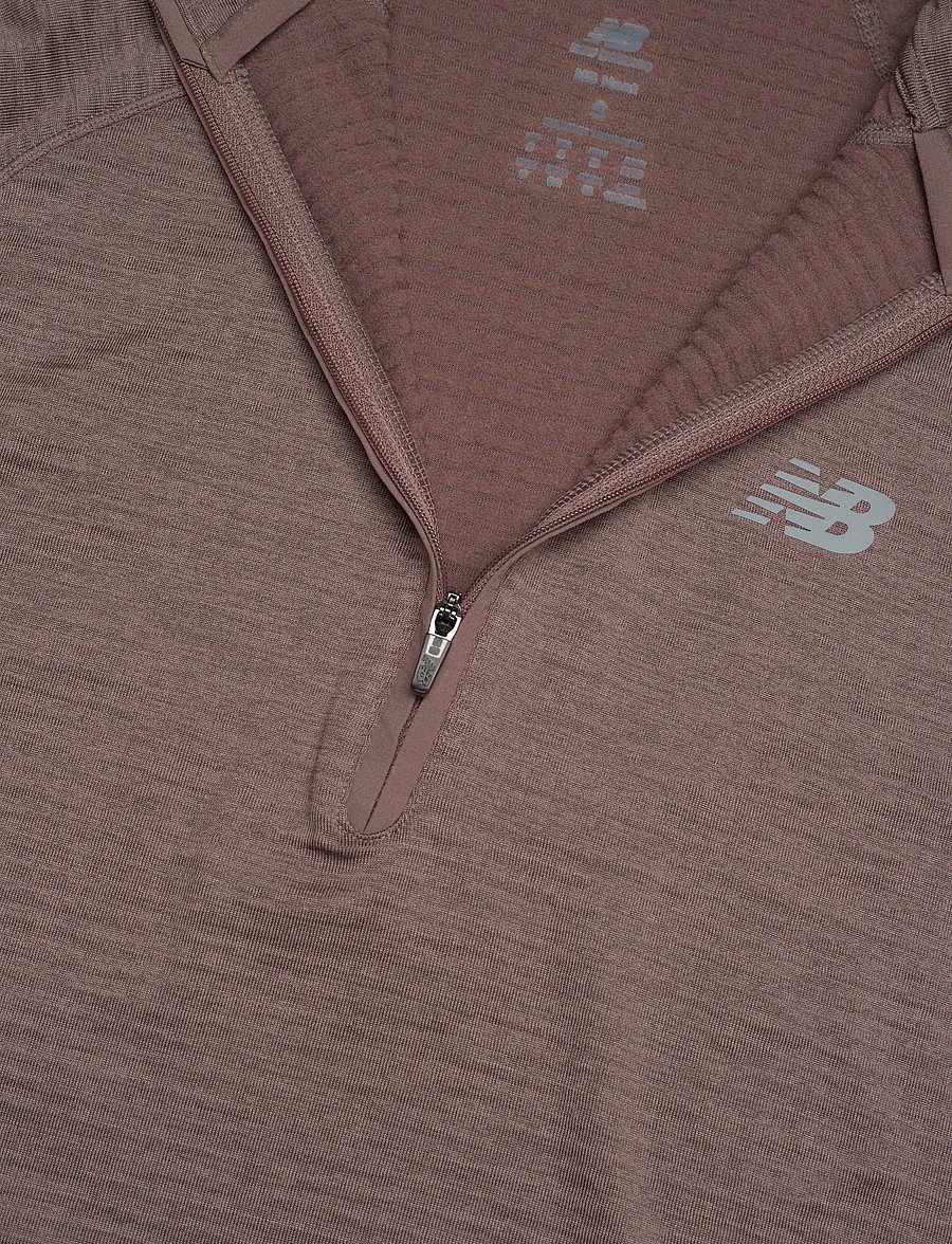 New Balance - RC Essential Heat Grid 1/2 Zip - oberteile - earth shadow heather - 2