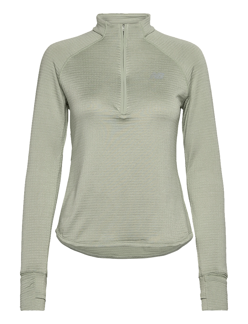 New Balance - Athletics Heat Grid 1/2 Zip - alussärgid - garter snake heather - 0