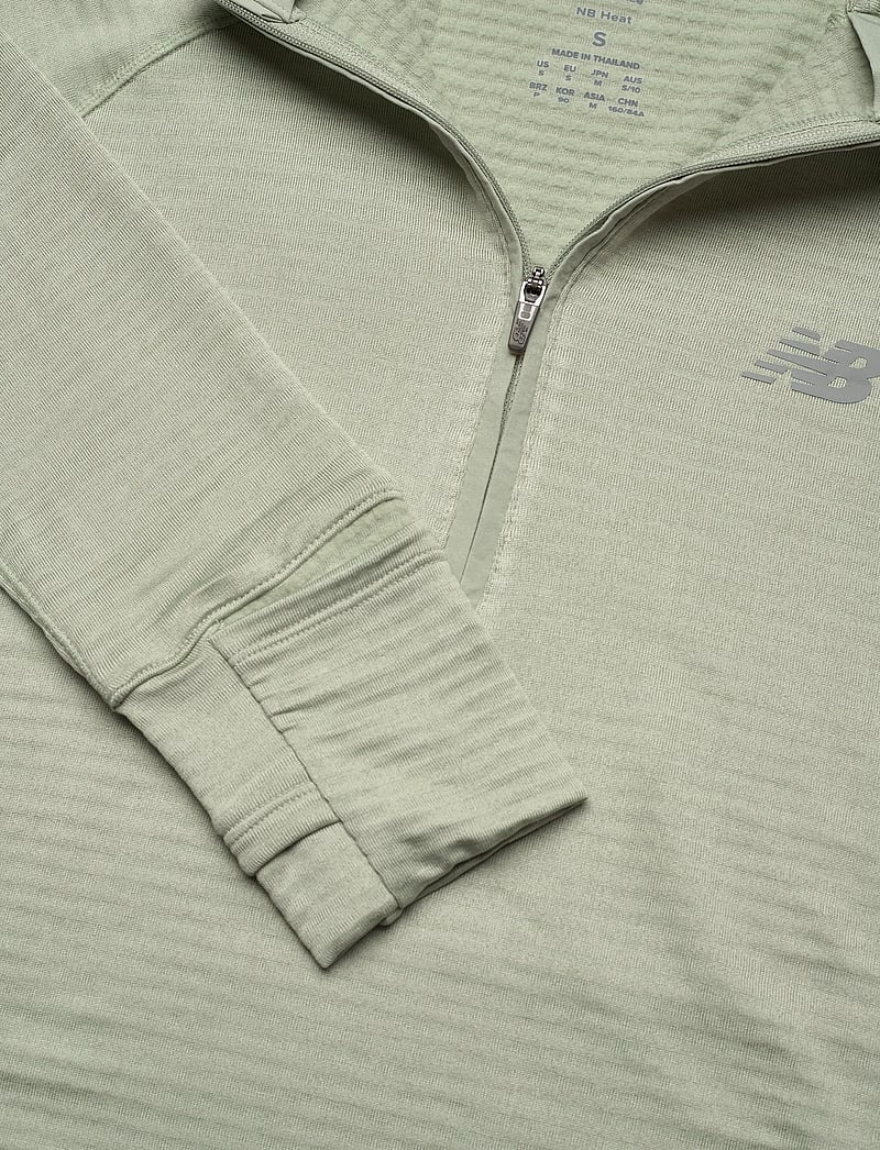 New Balance - Athletics Heat Grid 1/2 Zip - alussärgid - garter snake heather - 2