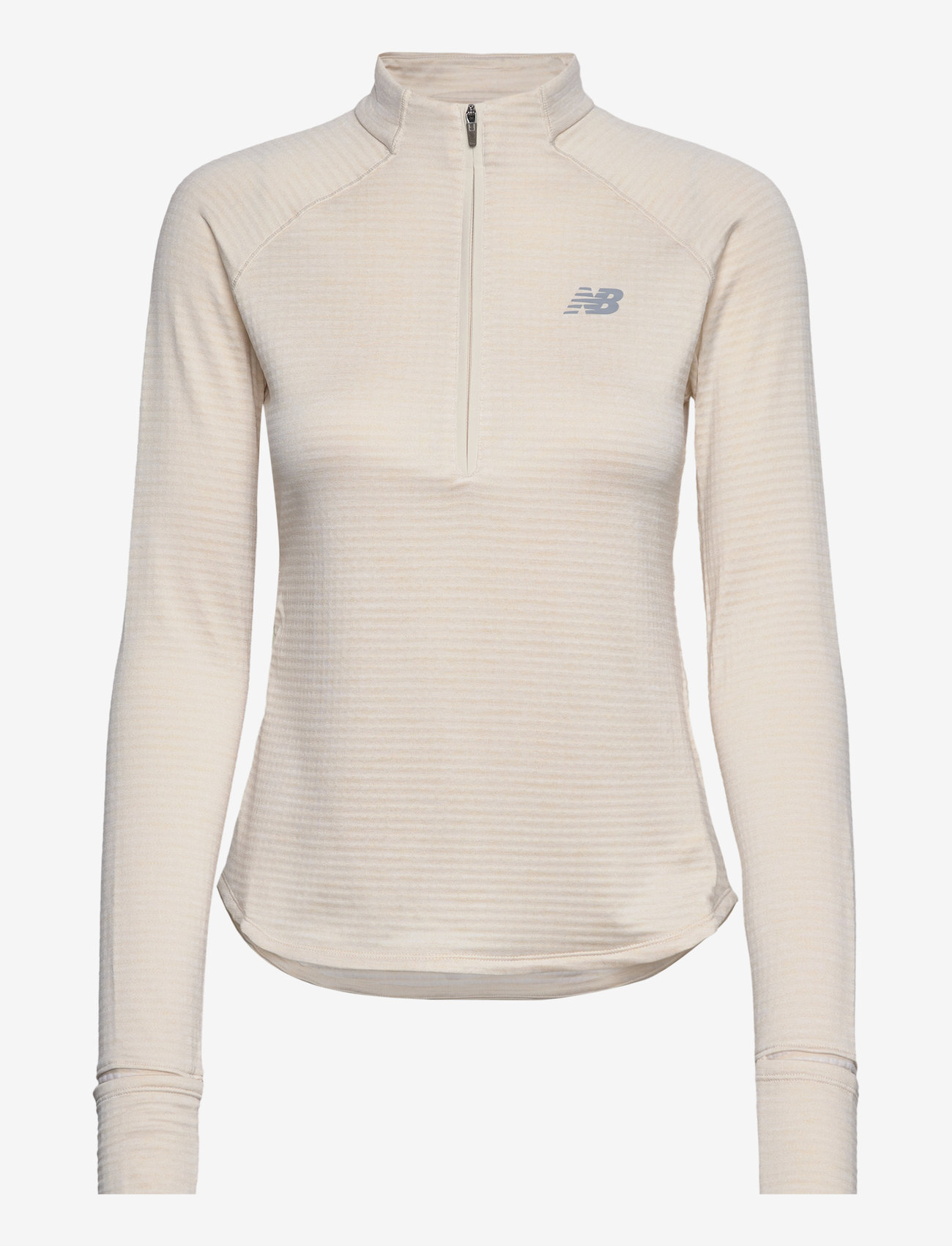 New Balance - Athletics Heat Grid 1/2 Zip - alussärgid - linen heather - 1