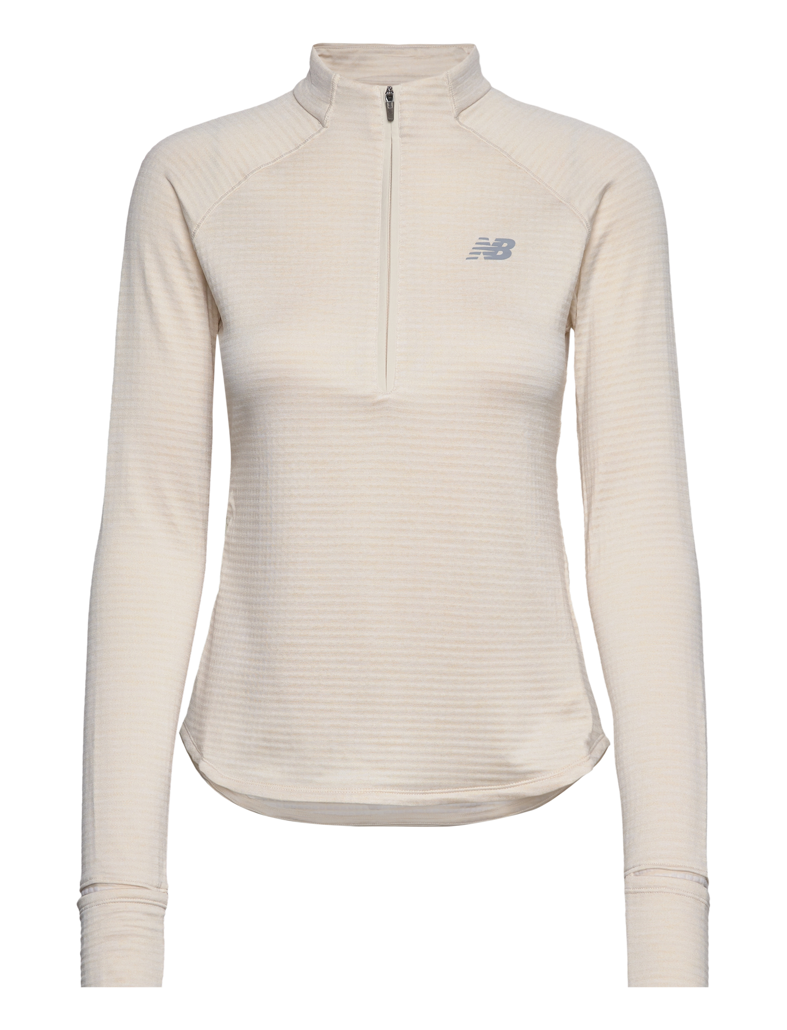 New Balance RC Essential Heat Grid 1/2 Zip - New Balance - LINEN HEATHER / beige