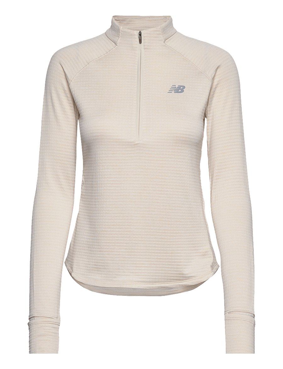 New Balance - RC Essential Heat Grid 1/2 Zip - oberteile - linen heather - 1