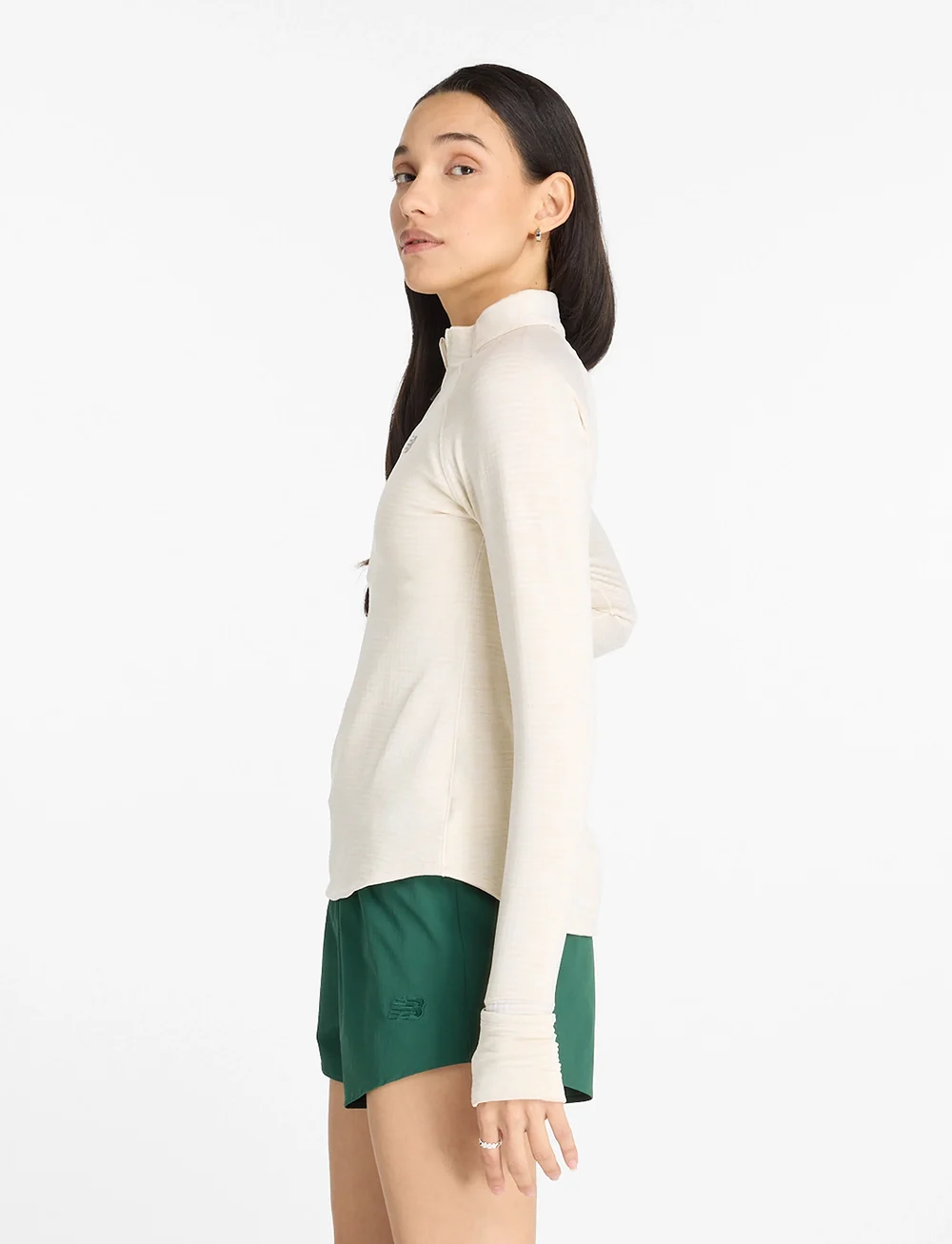 New Balance - Athletics Heat Grid 1/2 Zip - fleece & mellanlager - linen heather - 3