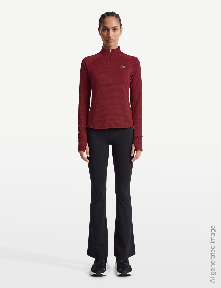 New Balance - RC Essential Heat Grid 1/2 Zip - oberteile - podium red - 0