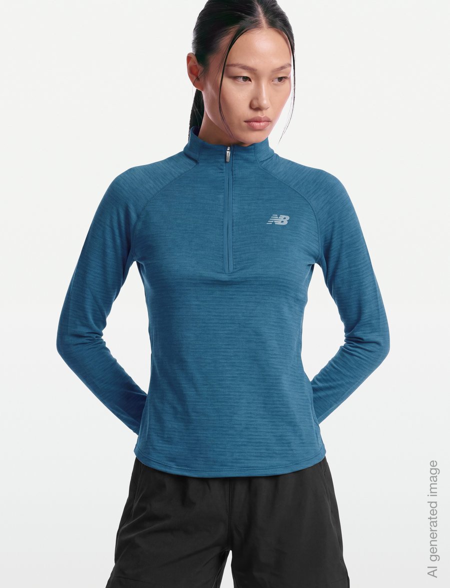 New Balance - RC Essential Heat Grid 1/2 Zip - kampsunid ja vahekihid - streamsong - 3