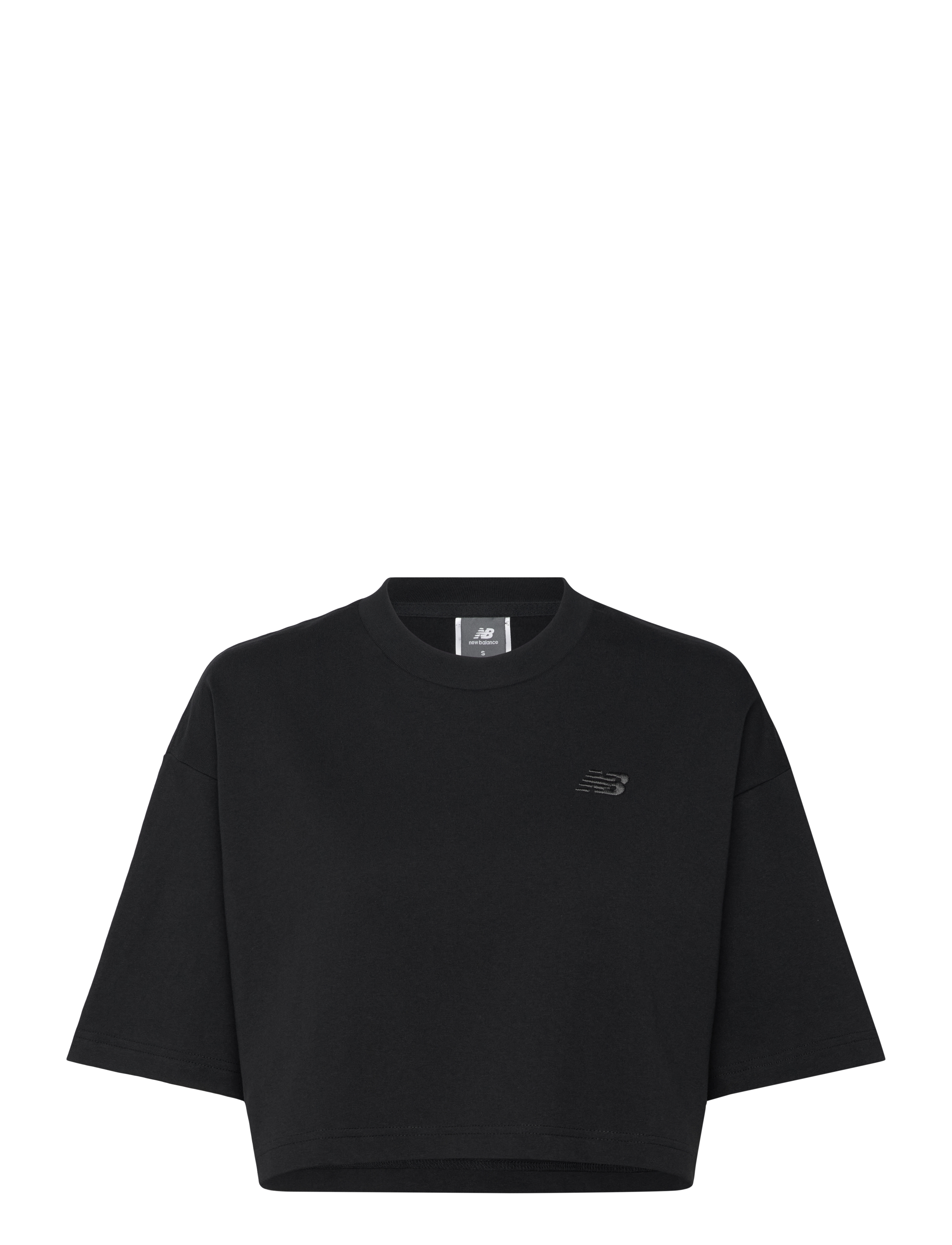 New Balance Logo Oversized Jersey T-Shirt - New Balance - BLACK / black