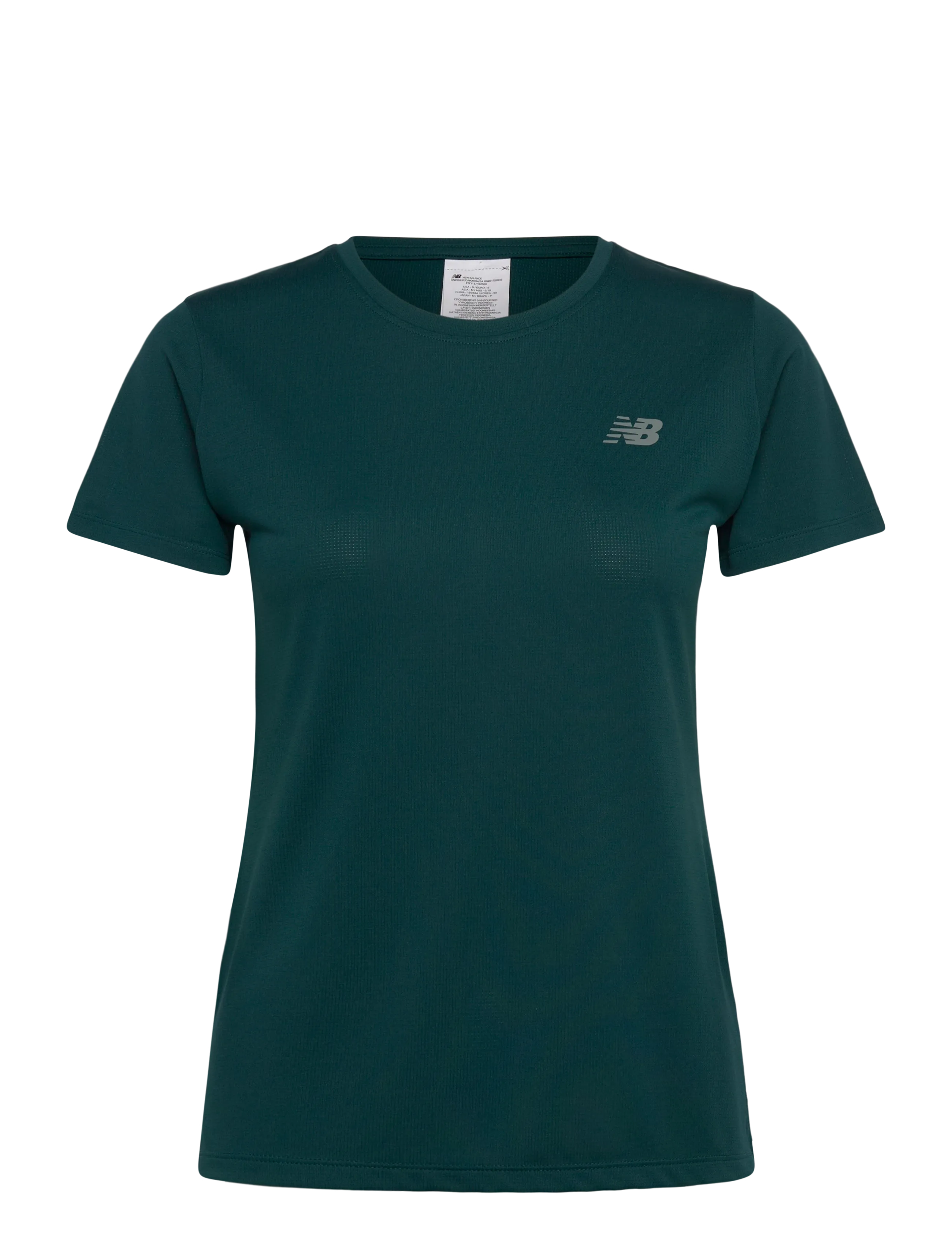 New Balance Sport Short Sleeve, XS, Green, Sports Overdele & T-shirts > Sport T-shirts, Dame