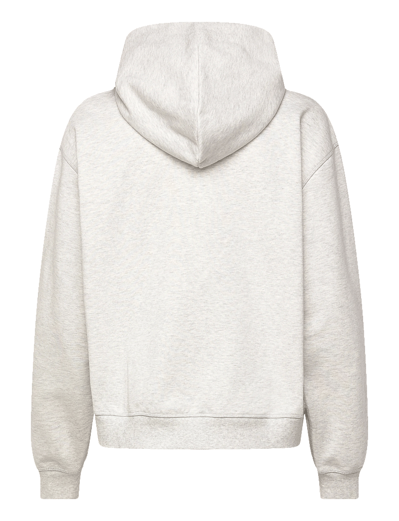 New Balance - Athletics French Terry Logo Hoodie - huvtröjor - ash heather - 1