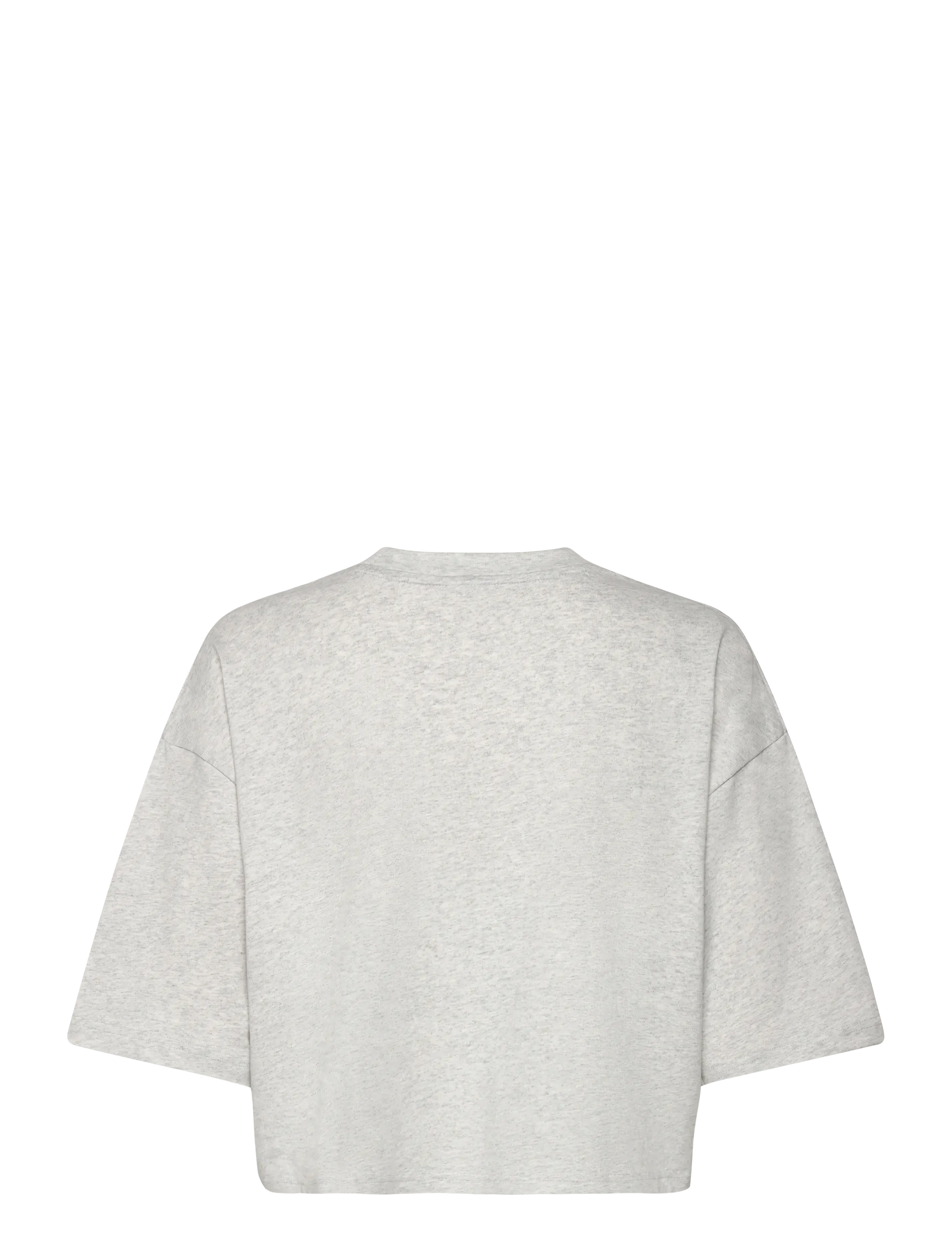 New Balance - Athletics Premium Chest Logo Cropped T-Shirt - ash heather - 1