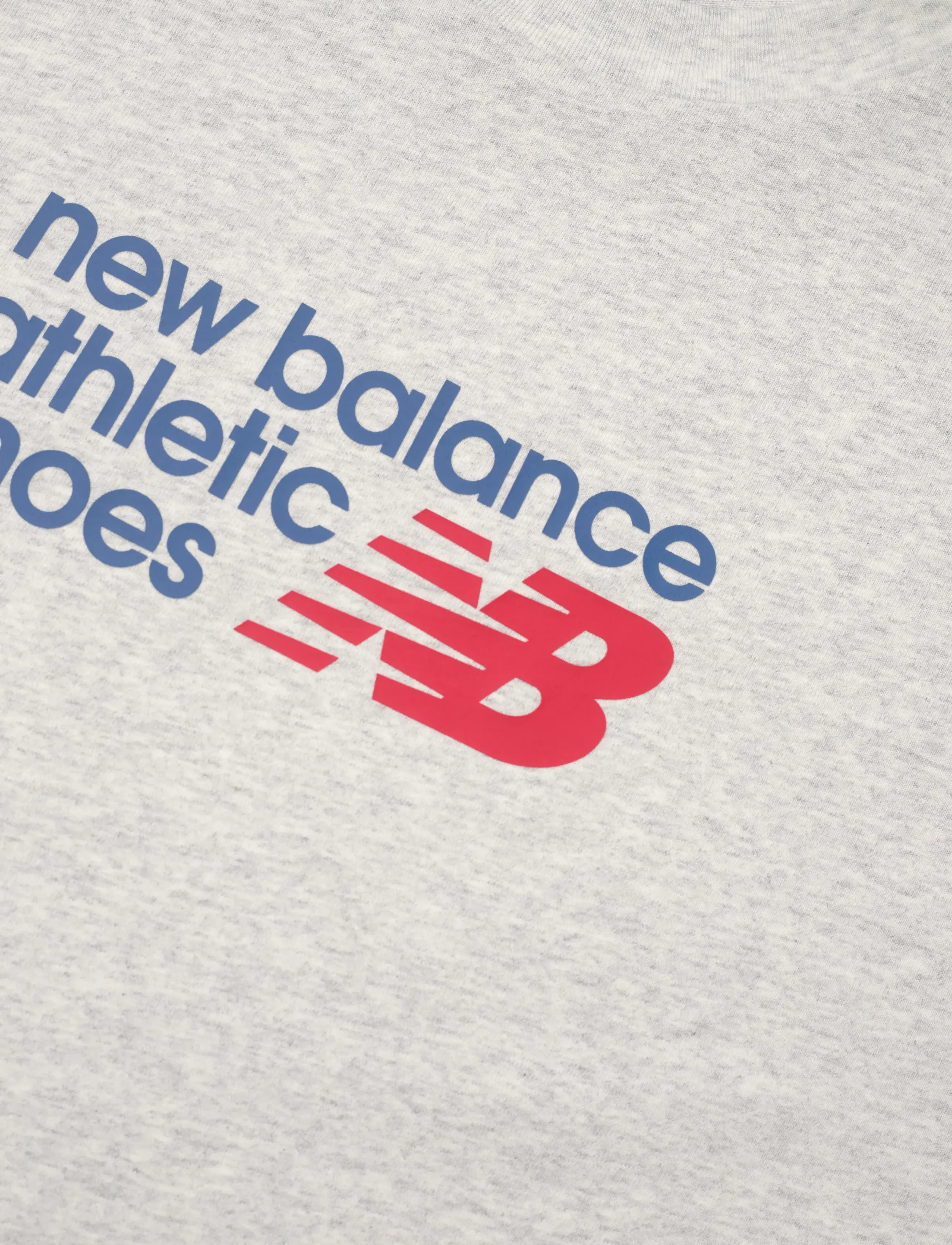 New Balance - Athletics Premium Chest Logo Cropped T-Shirt - ash heather - 2