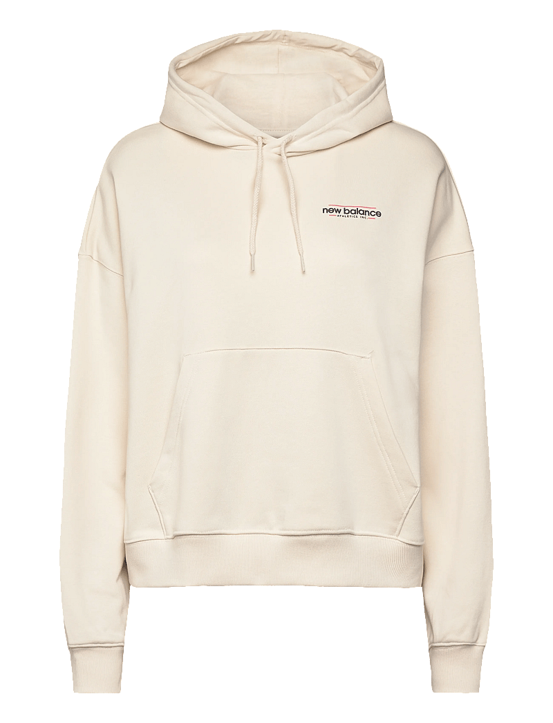 New Balance - Multi Color Logo Hoodie - huvtröjor - linen - 0