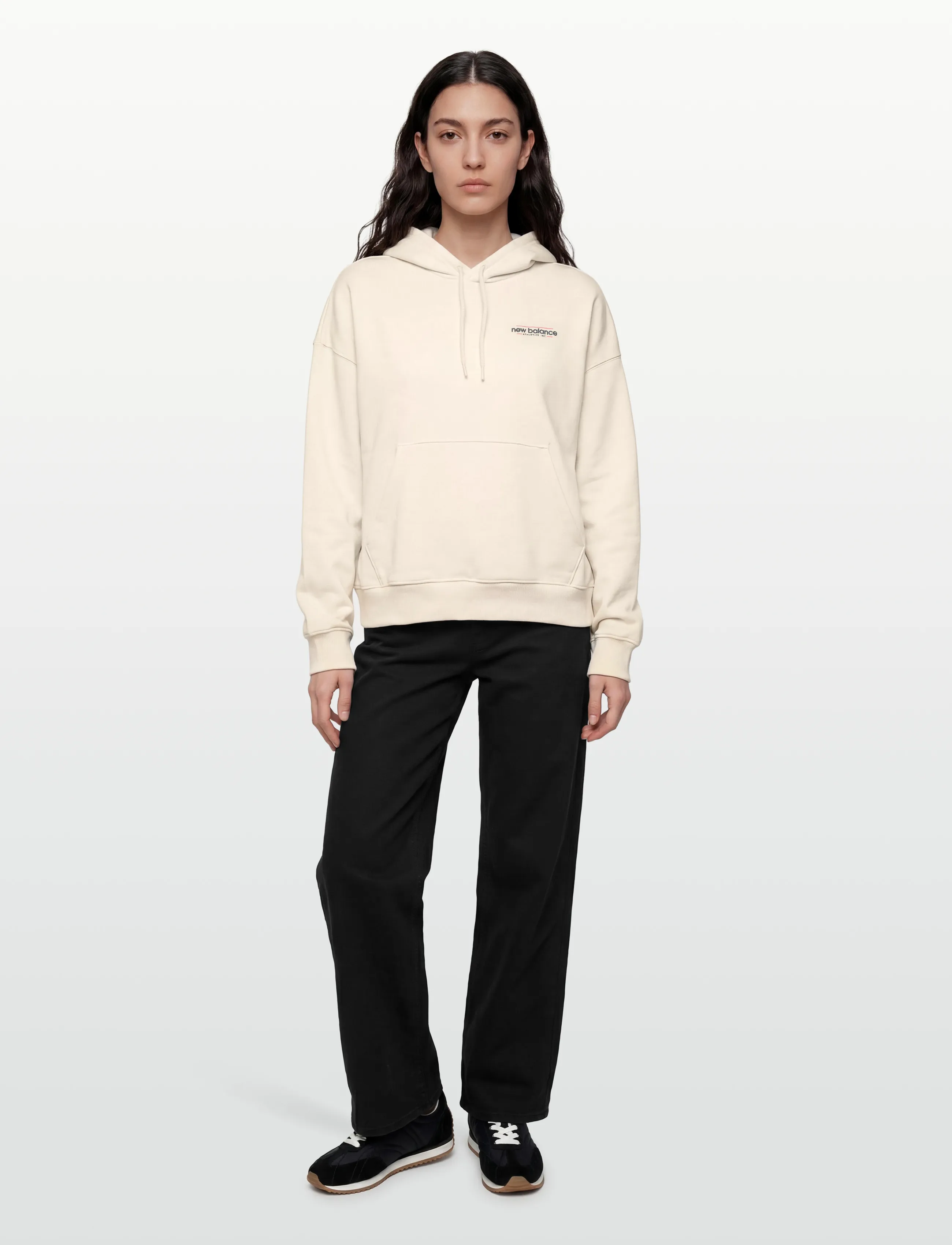 New Balance - Multi Color Logo Hoodie - dressipluusid ja pusad - linen - 0