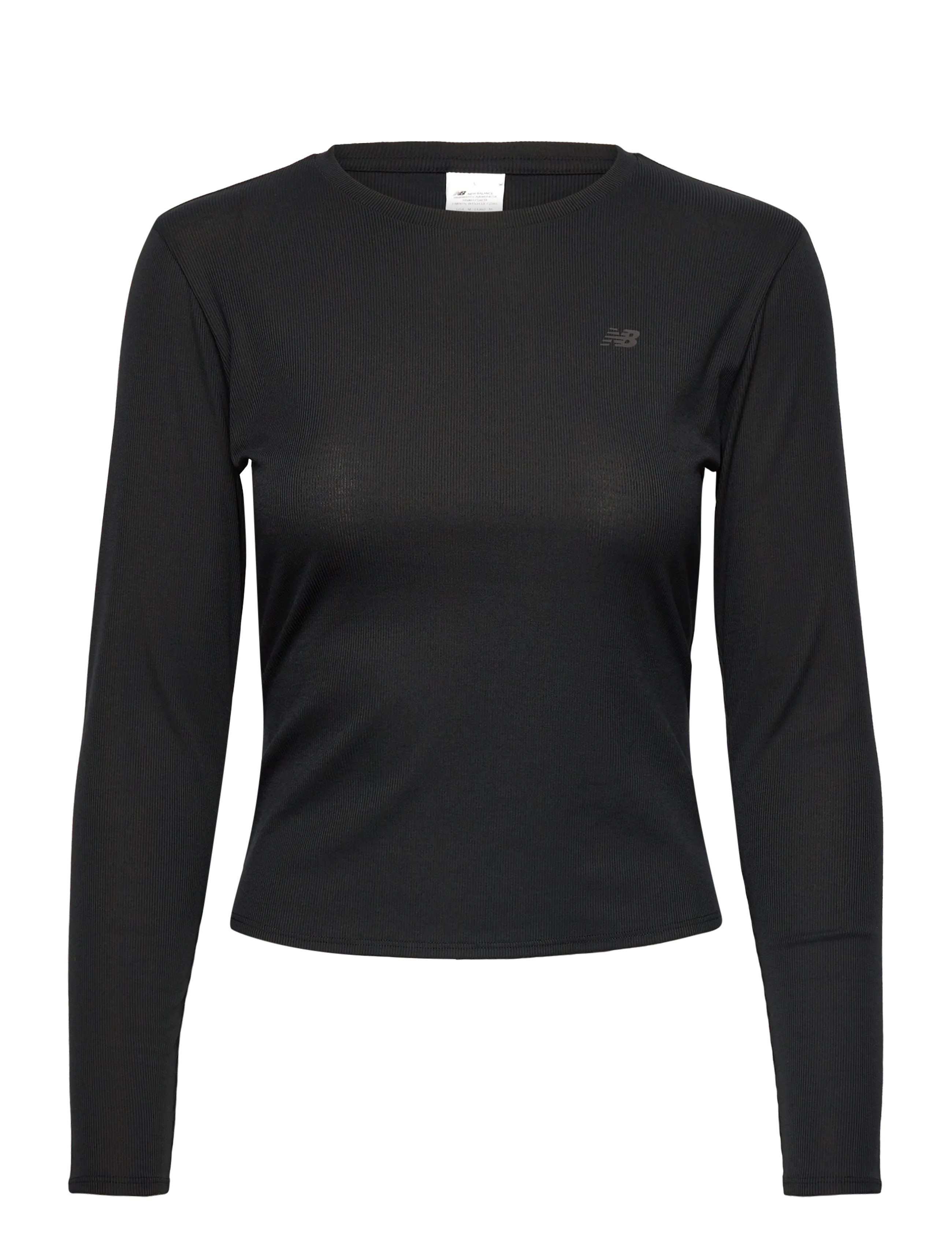 NEW BALANCE Micro-Rib Lange Ärmel Schwarz - L - Damen
