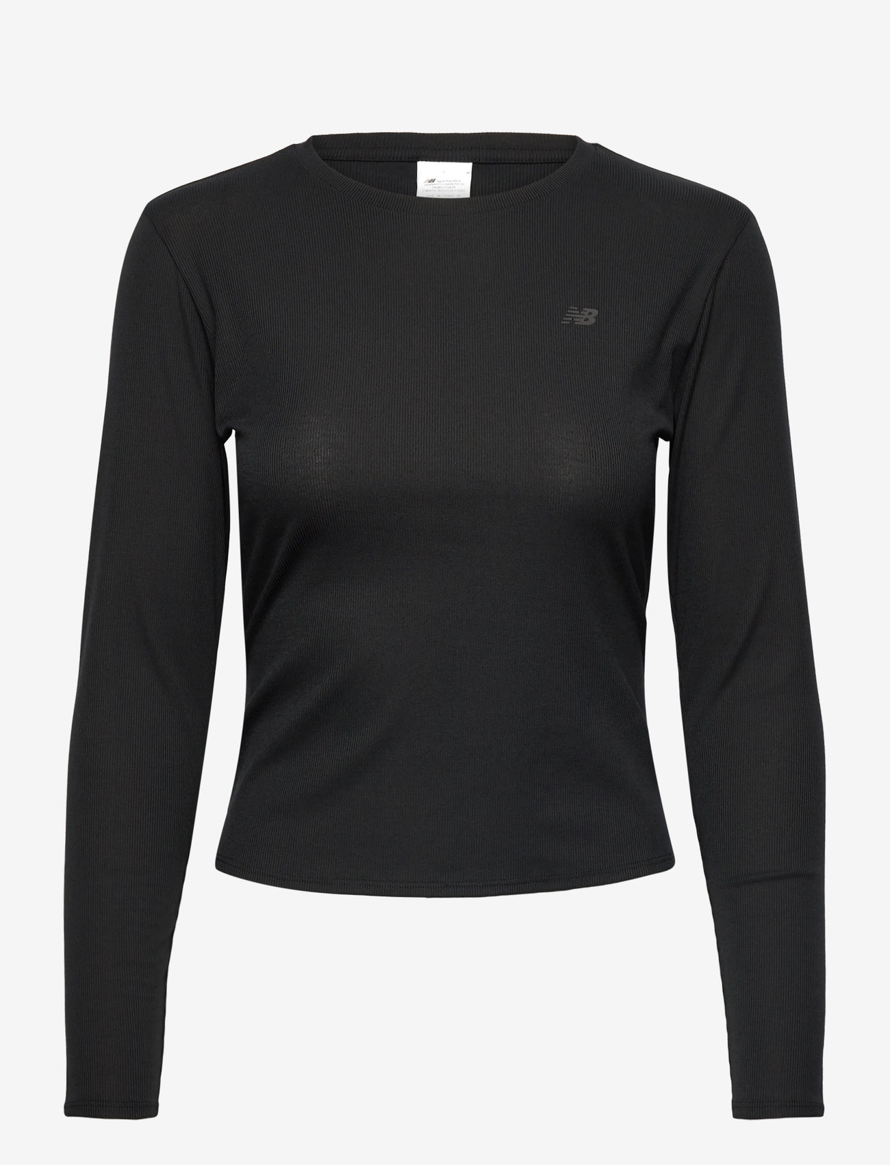 New Balance - Micro-Rib Long Sleeve - longsleeved tops - black - 0