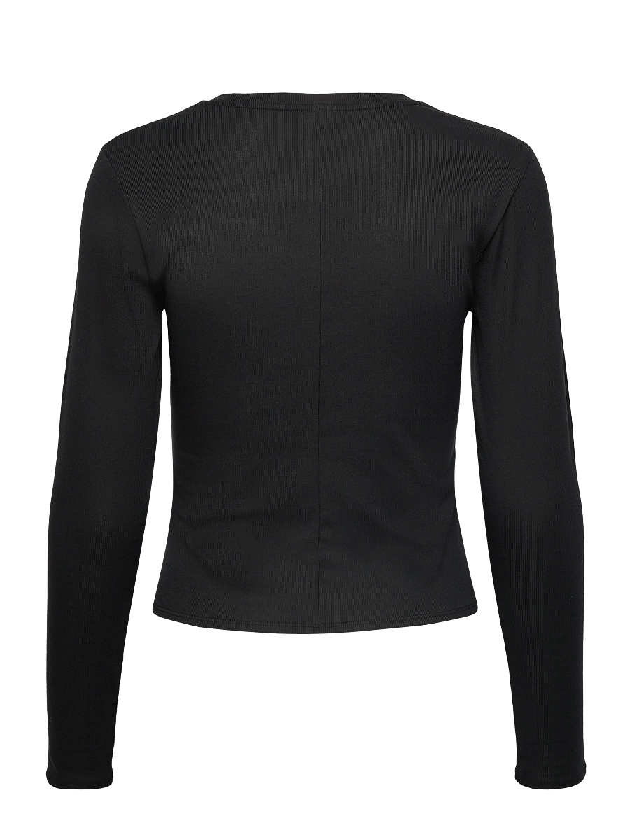 New Balance - Micro-Rib Long Sleeve - långärmade tröjor - black - 1