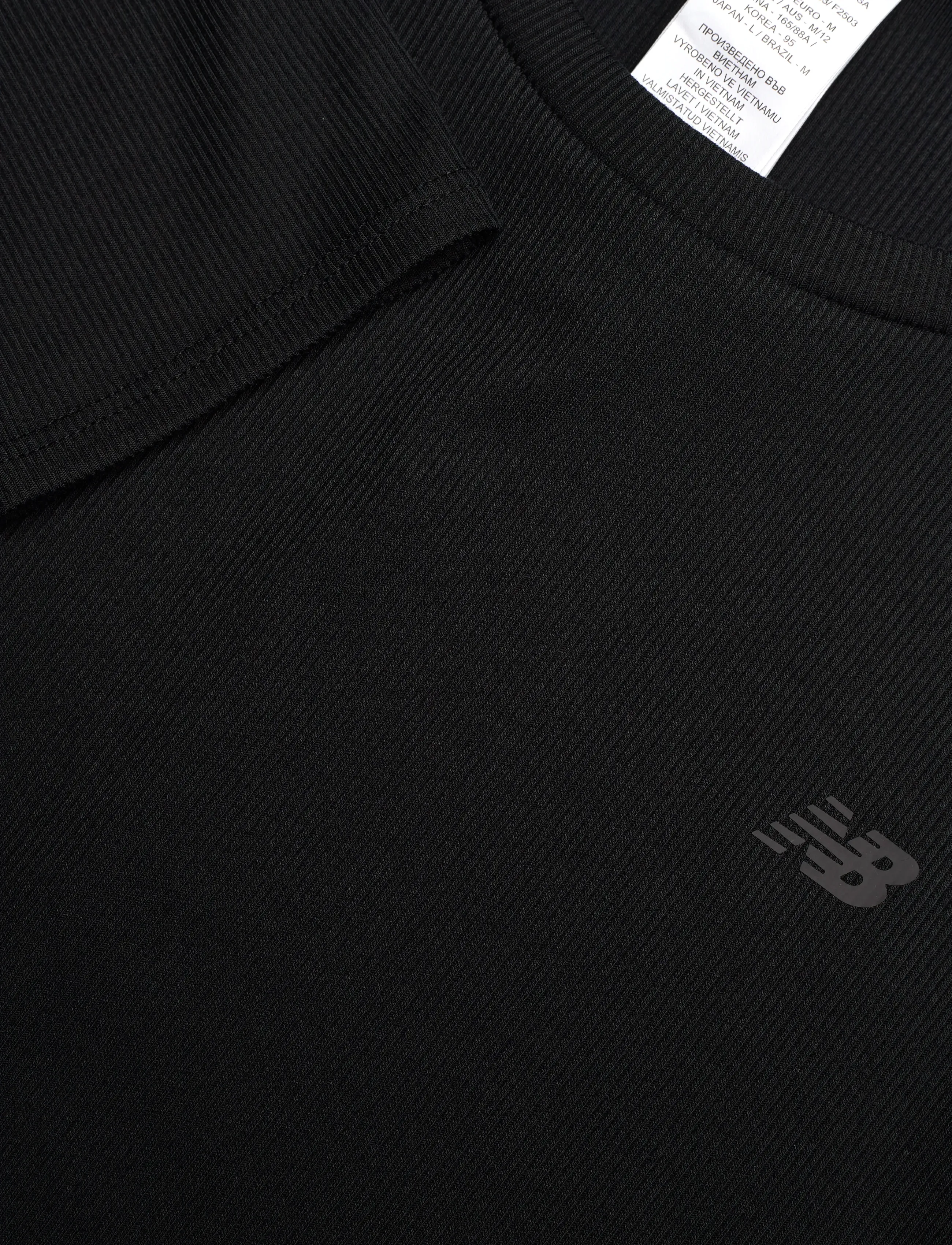 New Balance - Micro-Rib Long Sleeve - longsleeved tops - black - 2