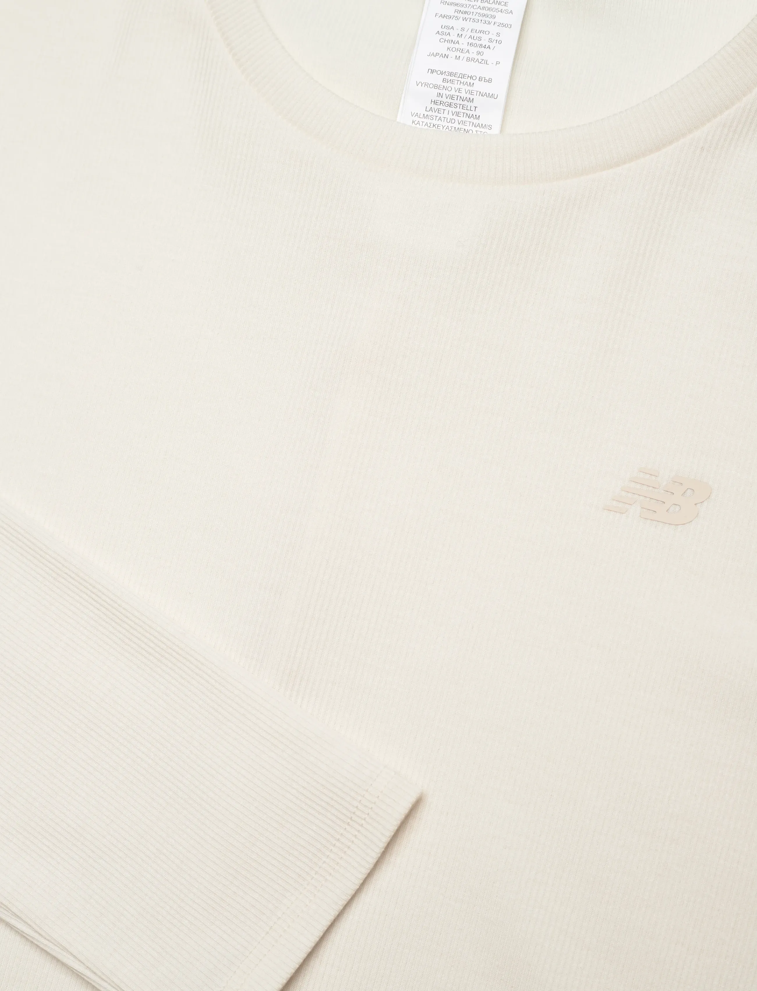 New Balance - Micro-Rib Long Sleeve - mažiausios kainos - permafrost - 2
