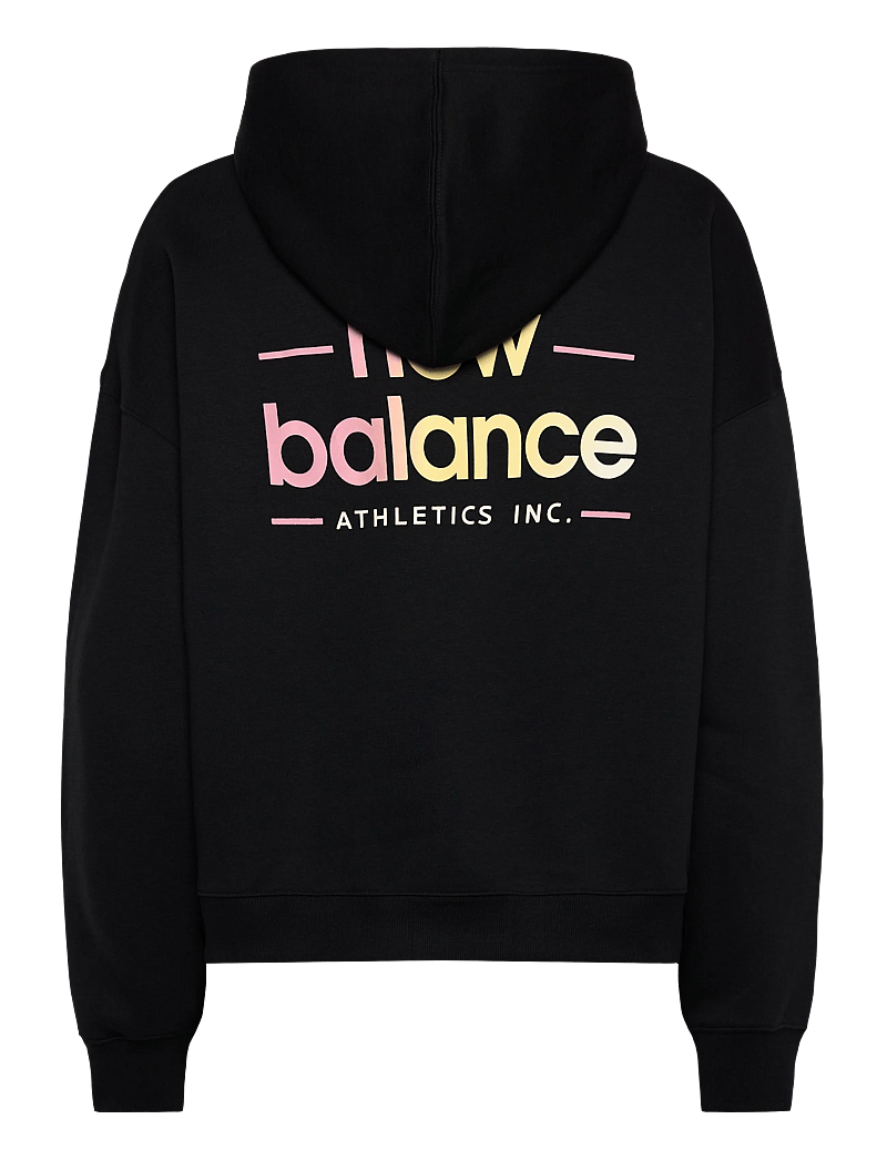 New Balance - Reimagined Fleece Oversized Hoodie - huvtröjor - black - 1